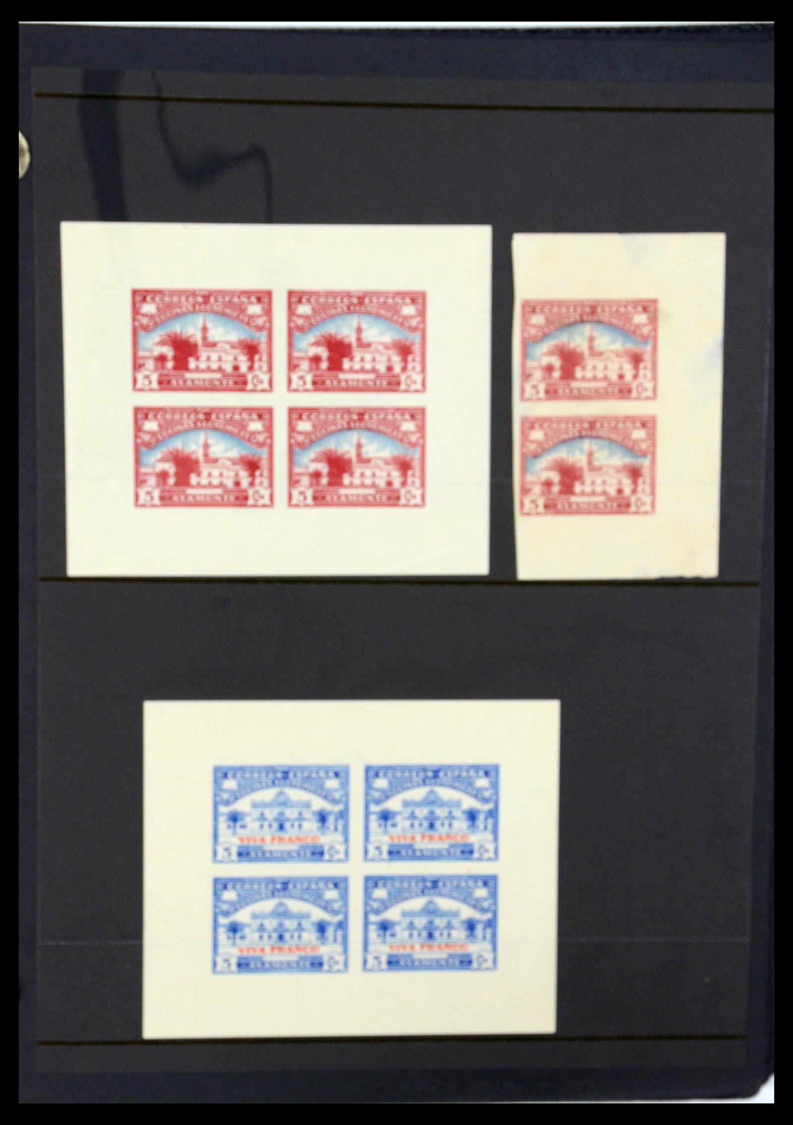 36298 049 - Postzegelverzameling 36298 Spanje lokaal en burgeroorlog 1931-1938.