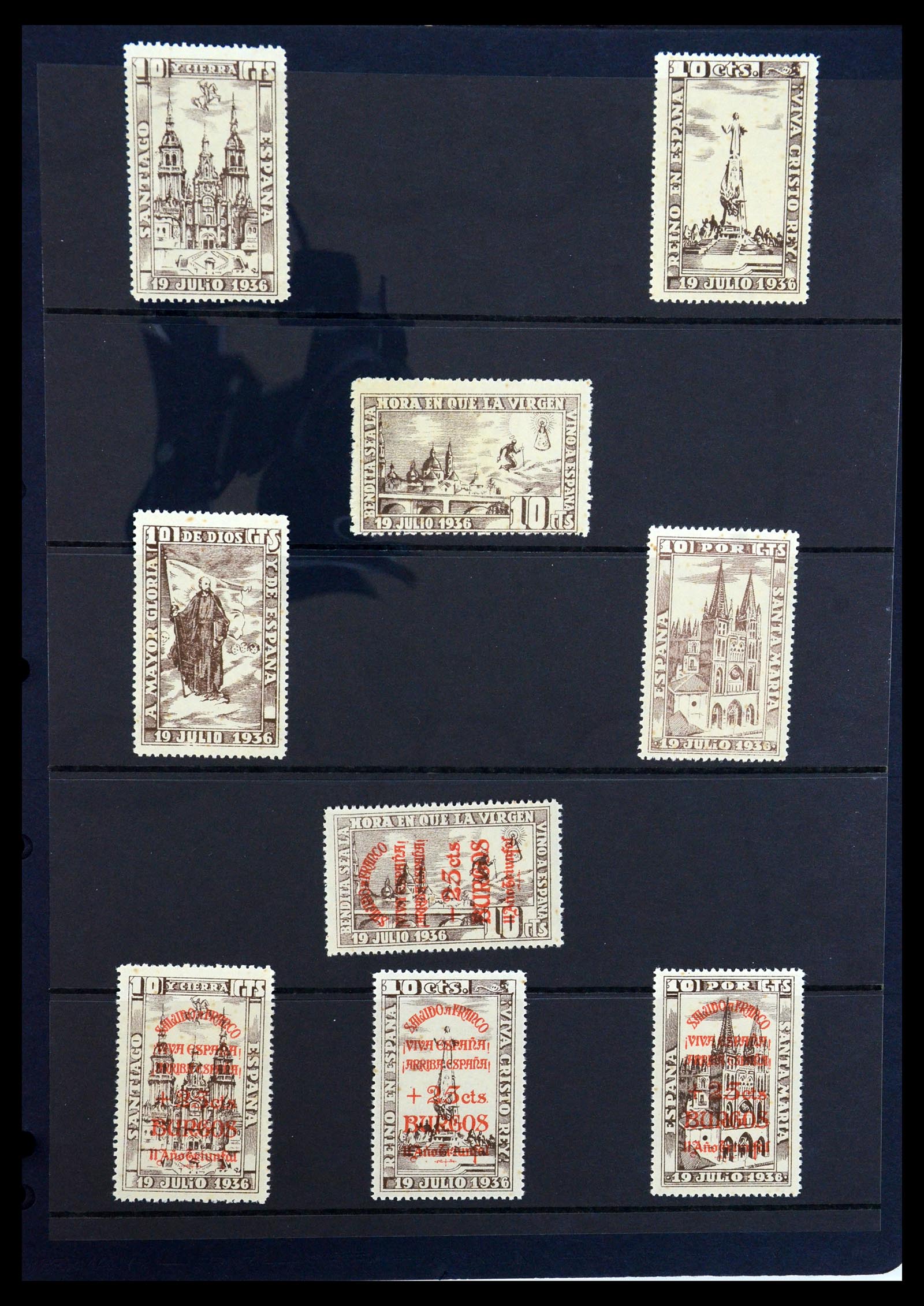 36298 063 - Postzegelverzameling 36298 Spanje lokaal en burgeroorlog 1931-1938.