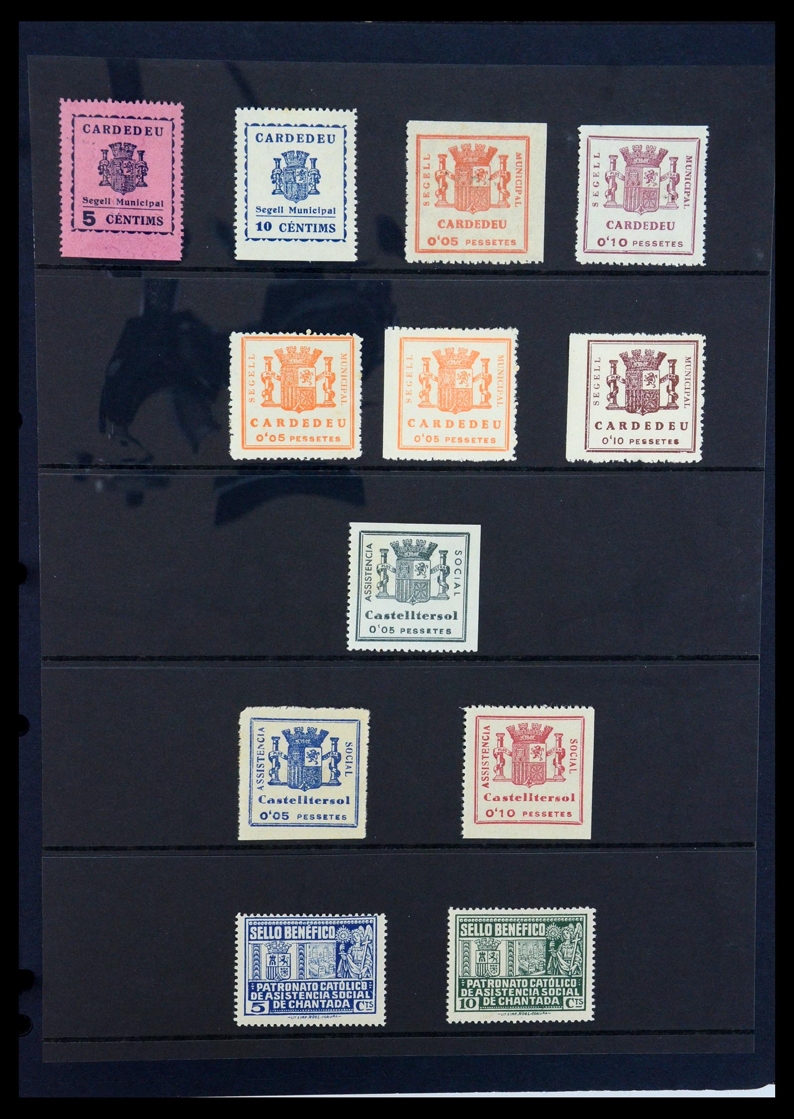36298 067 - Postzegelverzameling 36298 Spanje lokaal en burgeroorlog 1931-1938.