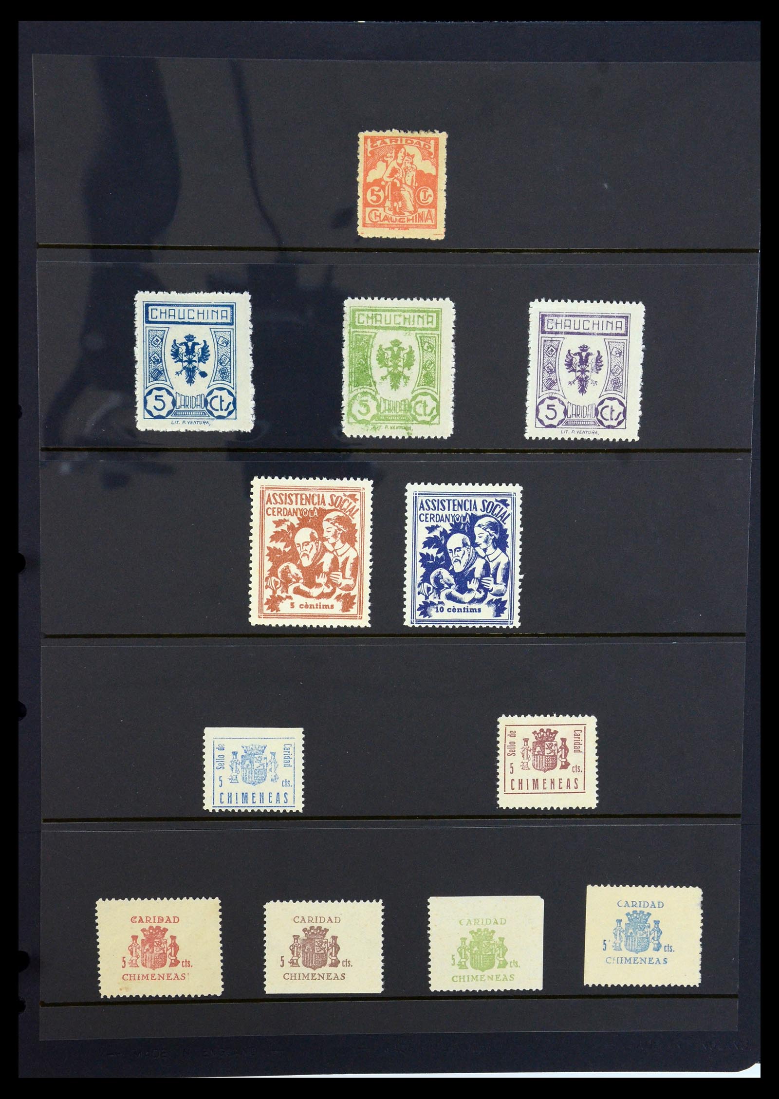 36298 068 - Postzegelverzameling 36298 Spanje lokaal en burgeroorlog 1931-1938.