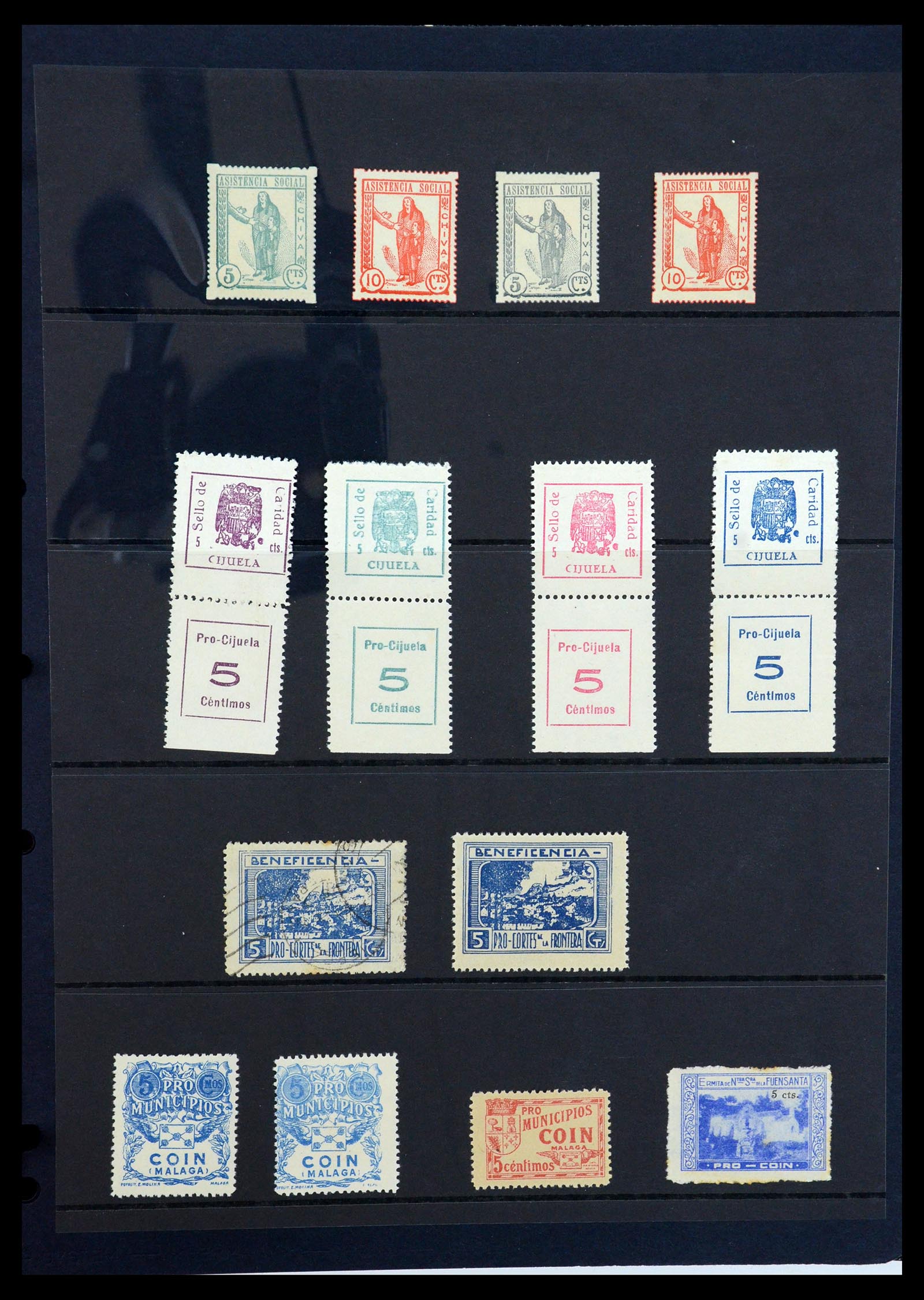 36298 069 - Postzegelverzameling 36298 Spanje lokaal en burgeroorlog 1931-1938.