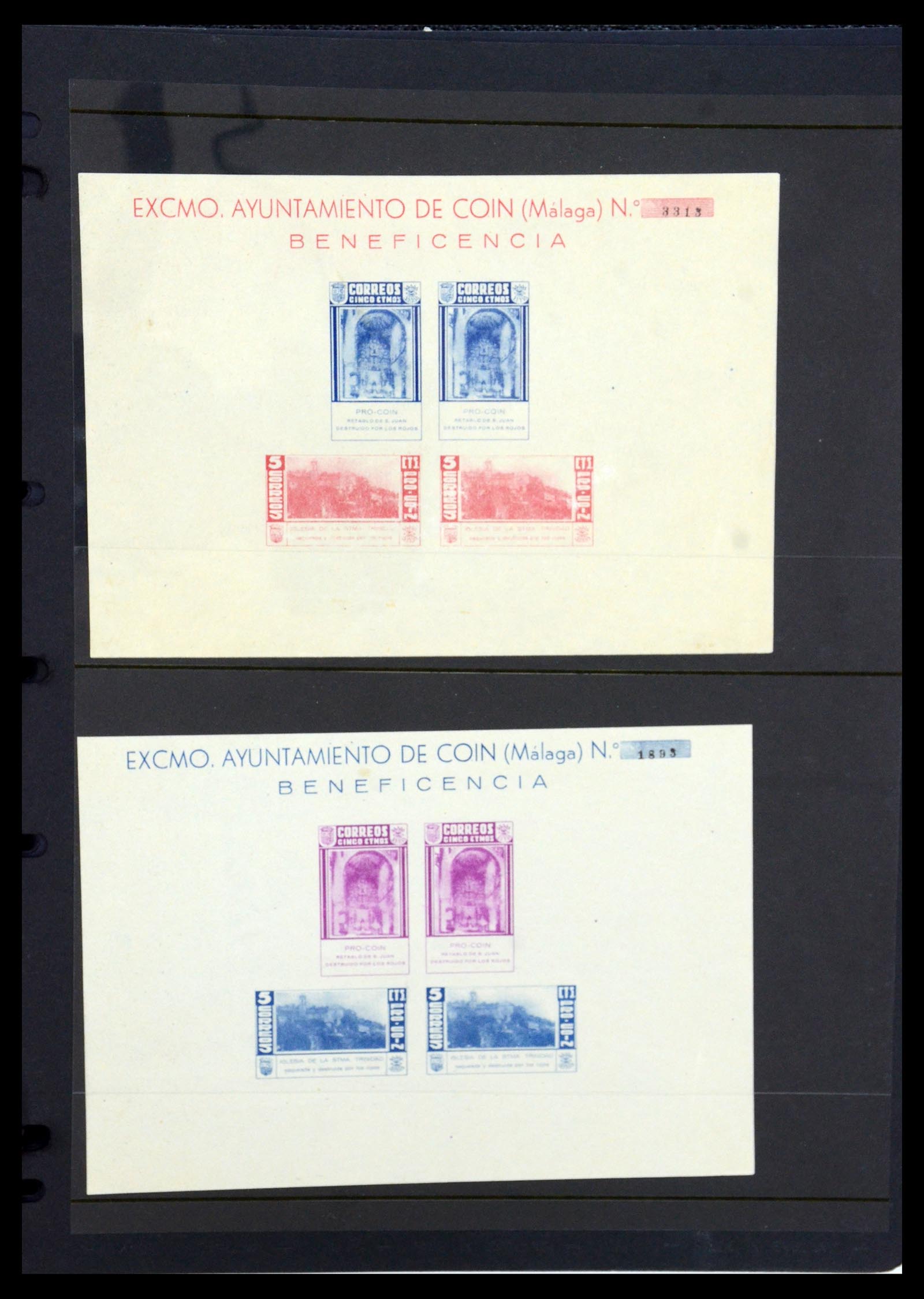 36298 071 - Postzegelverzameling 36298 Spanje lokaal en burgeroorlog 1931-1938.