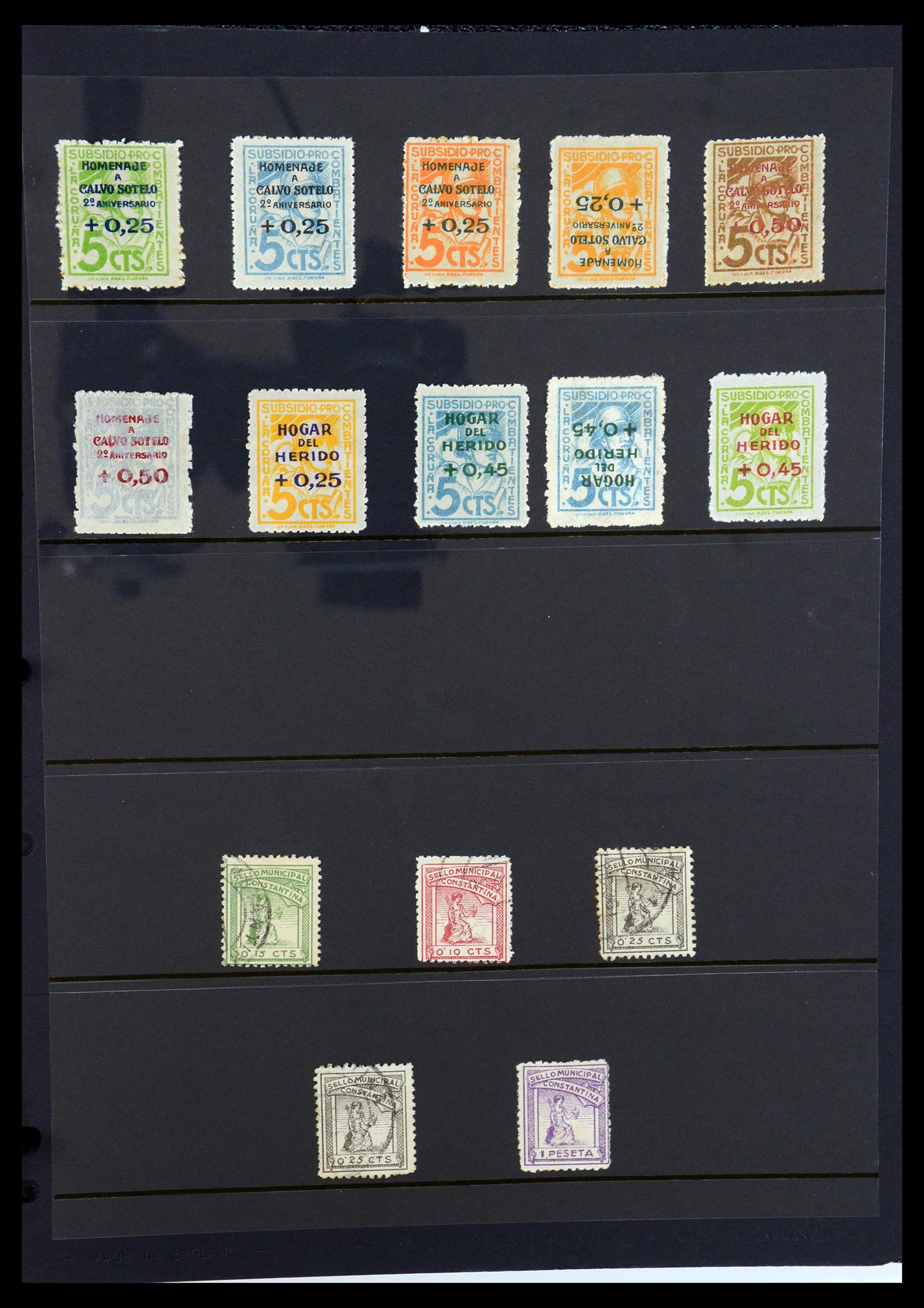 36298 073 - Postzegelverzameling 36298 Spanje lokaal en burgeroorlog 1931-1938.
