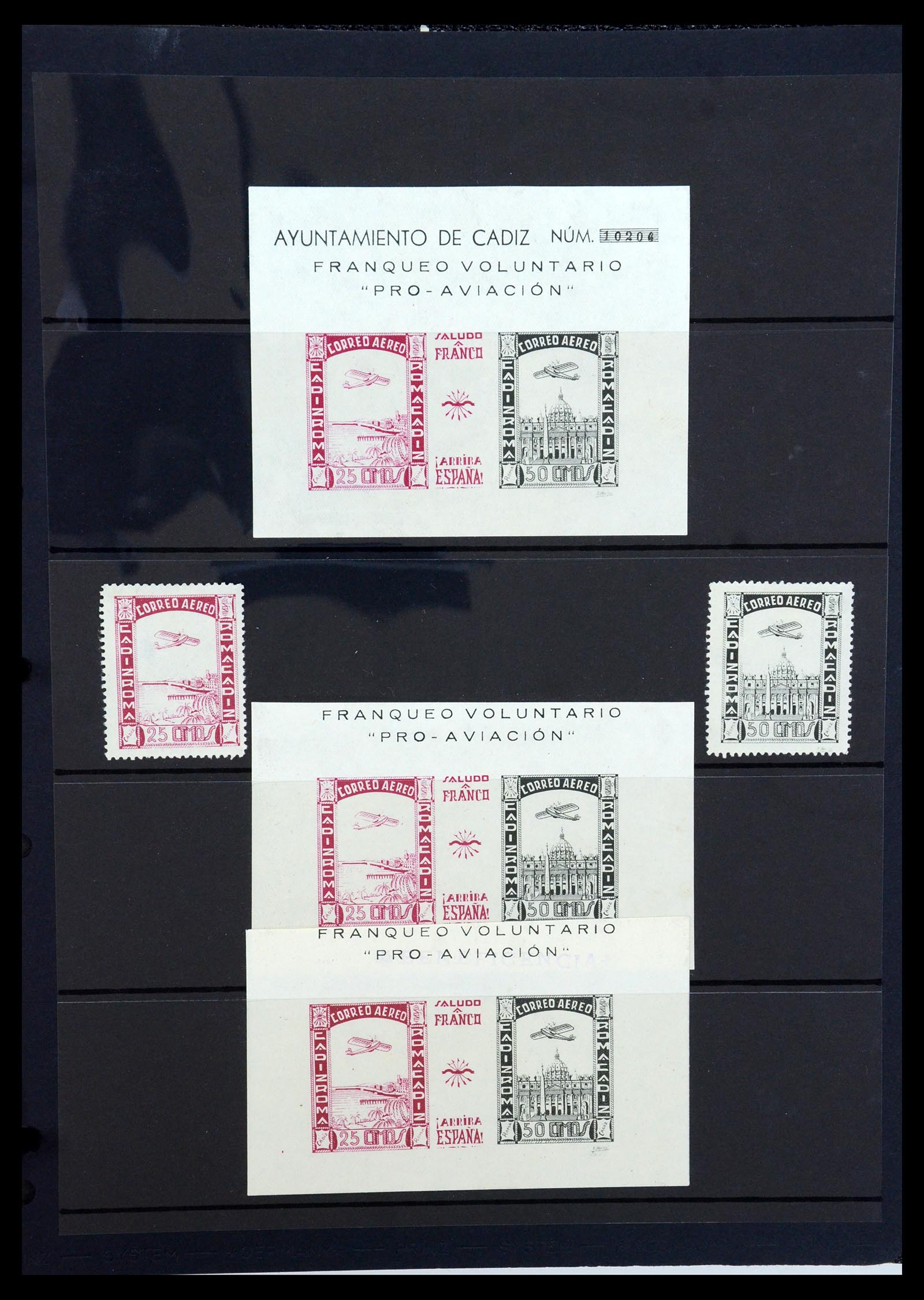 36298 074 - Postzegelverzameling 36298 Spanje lokaal en burgeroorlog 1931-1938.