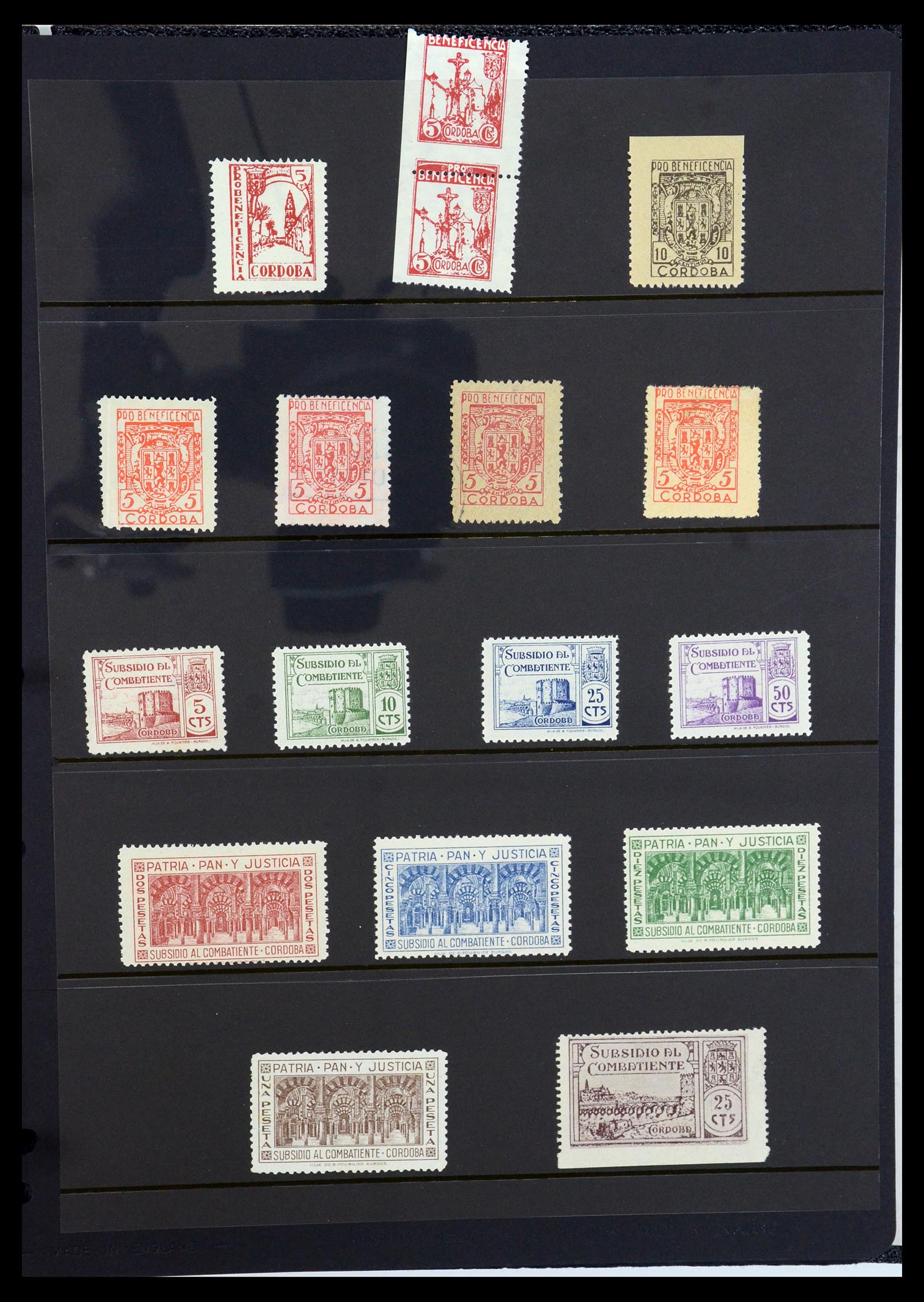 36298 078 - Postzegelverzameling 36298 Spanje lokaal en burgeroorlog 1931-1938.