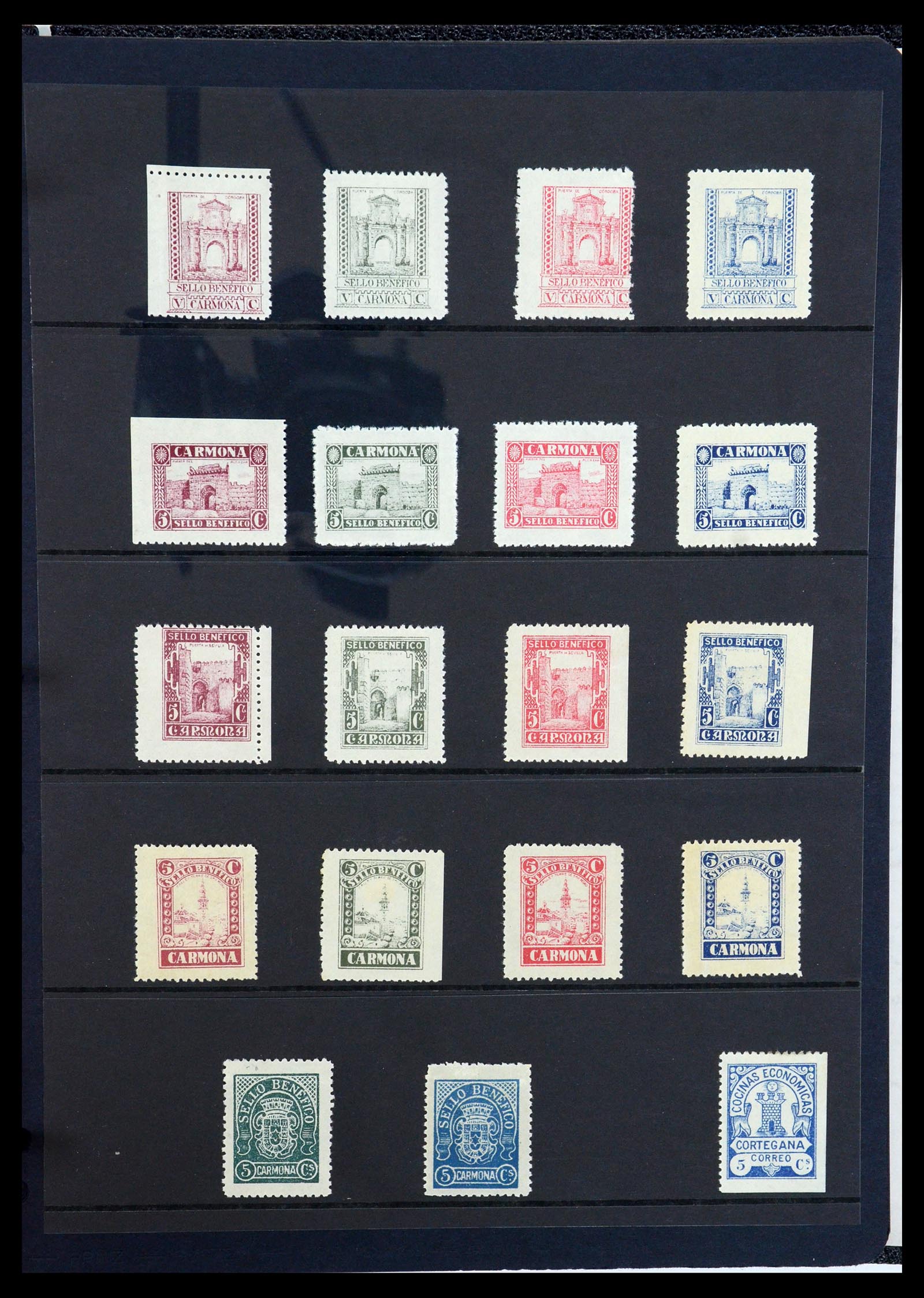 36298 079 - Postzegelverzameling 36298 Spanje lokaal en burgeroorlog 1931-1938.