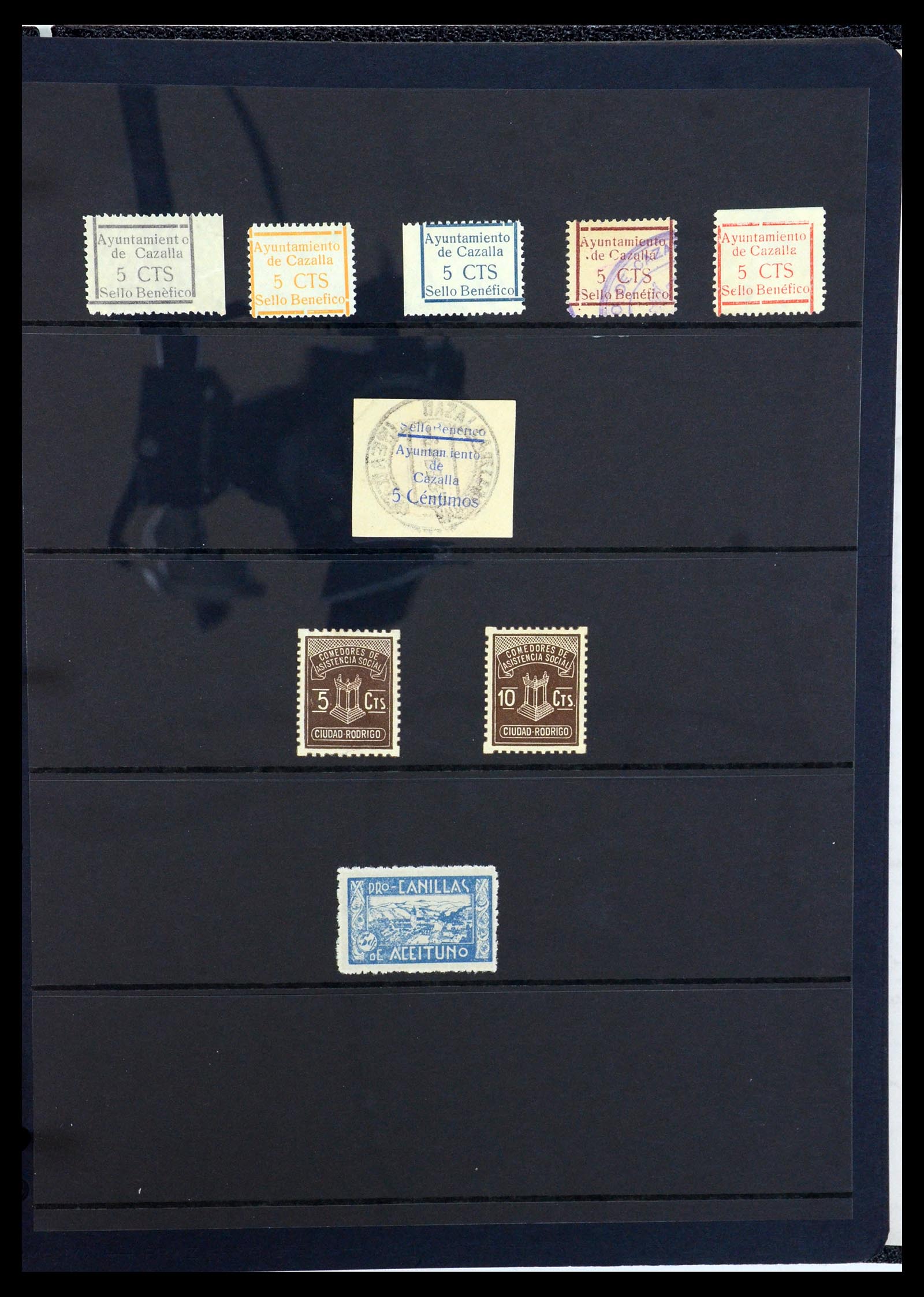 36298 080 - Postzegelverzameling 36298 Spanje lokaal en burgeroorlog 1931-1938.