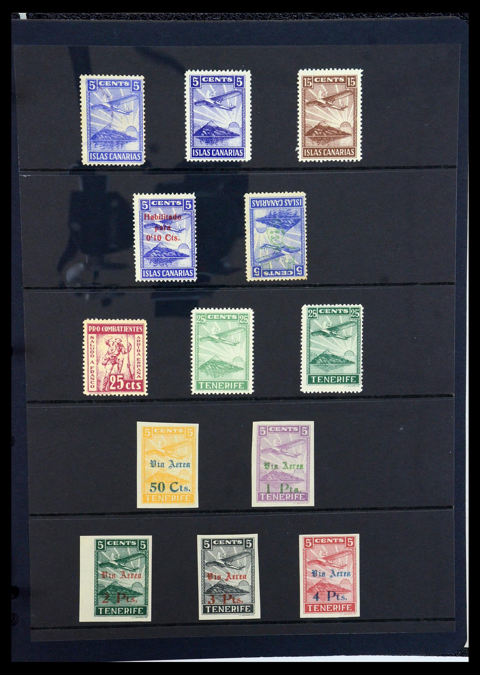 36298 081 - Postzegelverzameling 36298 Spanje lokaal en burgeroorlog 1931-1938.