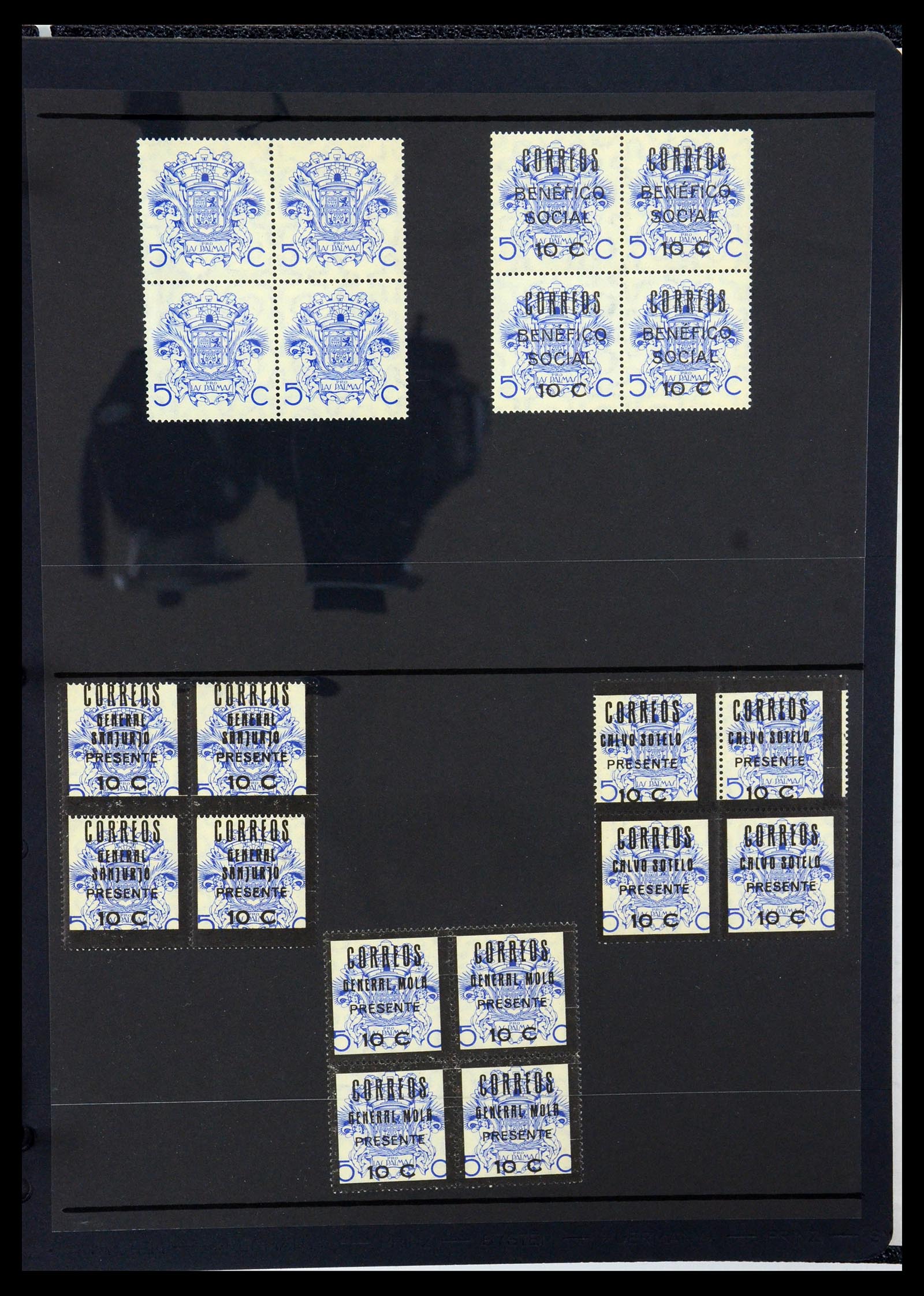 36298 083 - Postzegelverzameling 36298 Spanje lokaal en burgeroorlog 1931-1938.