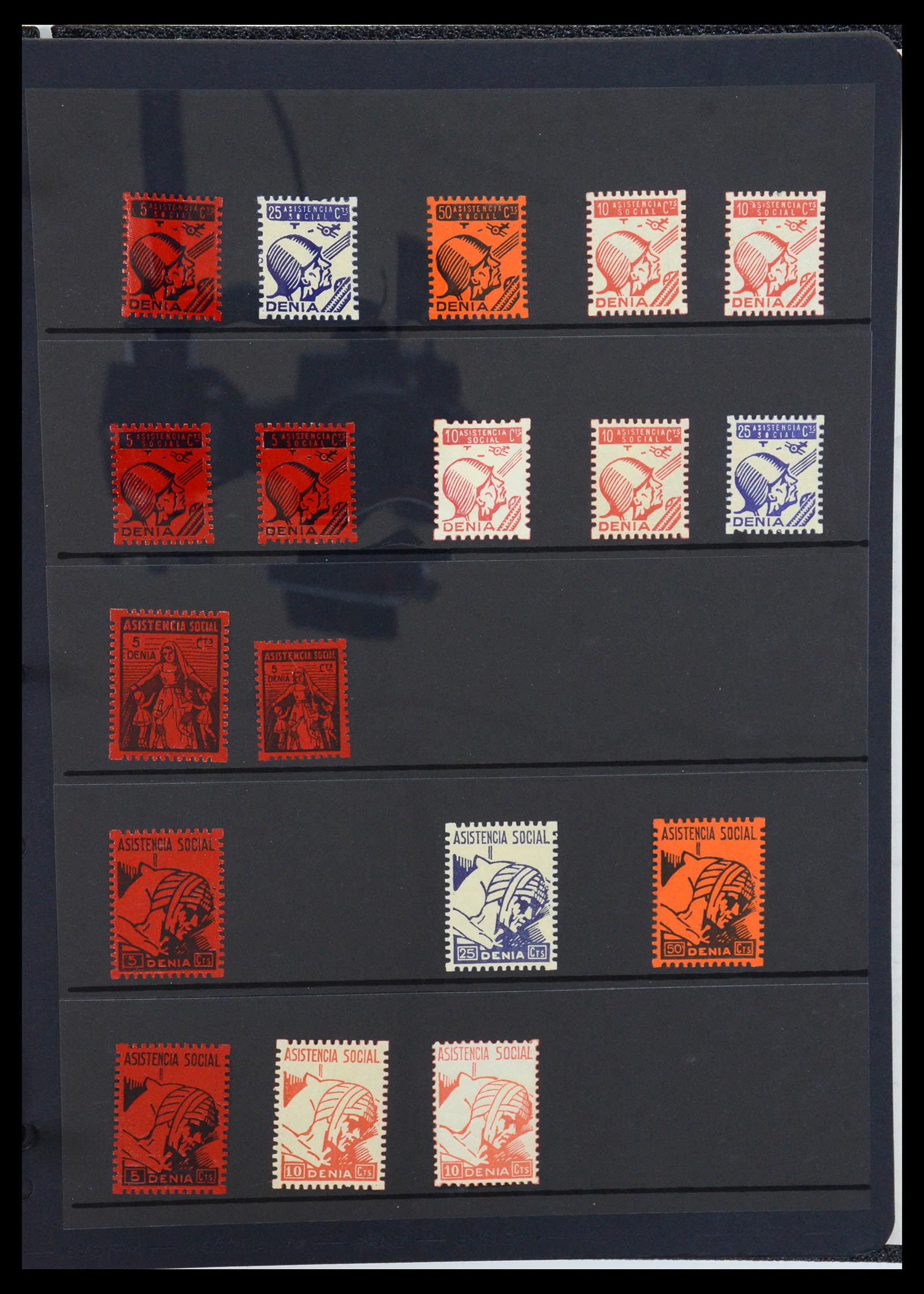 36298 084 - Postzegelverzameling 36298 Spanje lokaal en burgeroorlog 1931-1938.