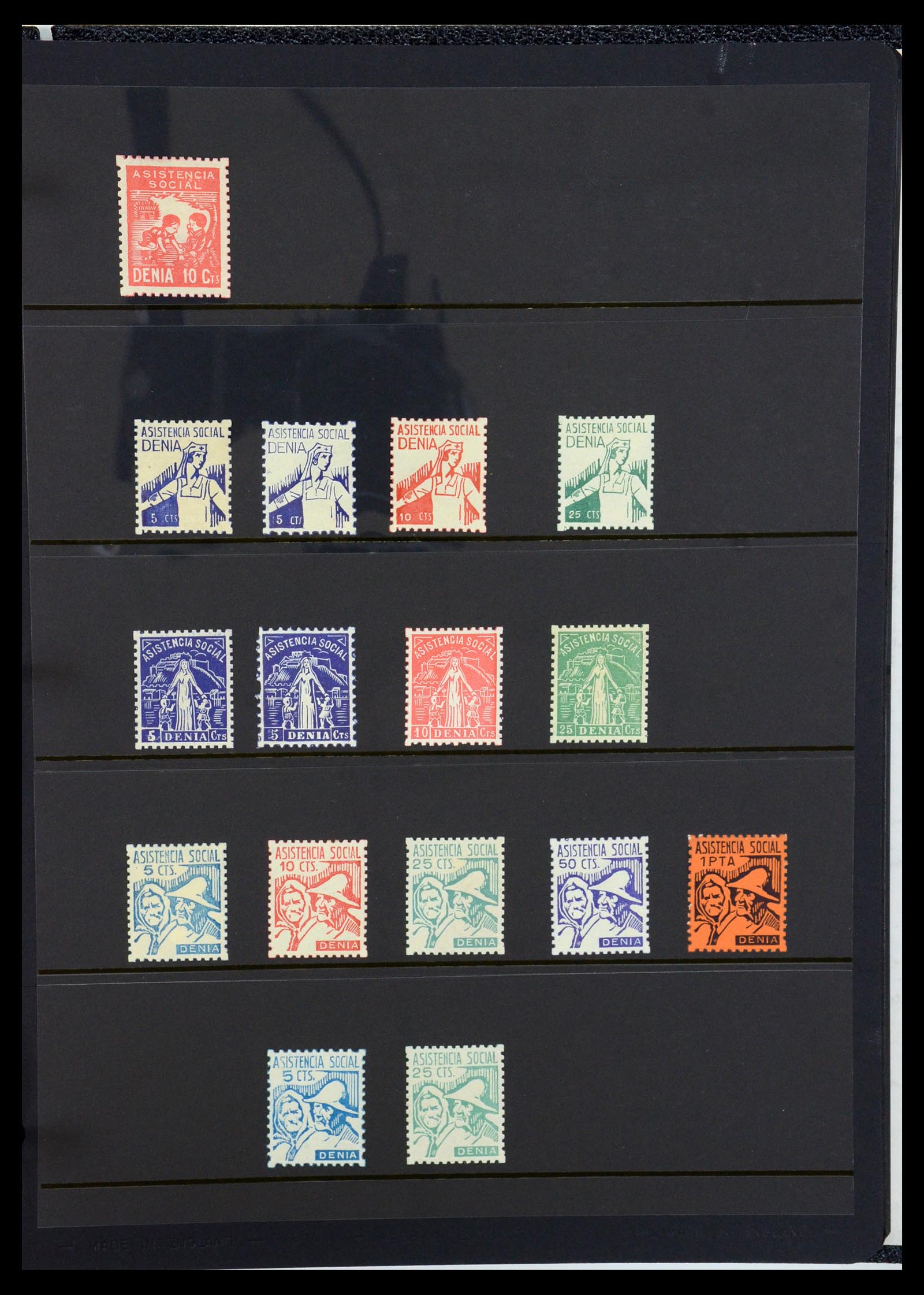36298 086 - Postzegelverzameling 36298 Spanje lokaal en burgeroorlog 1931-1938.