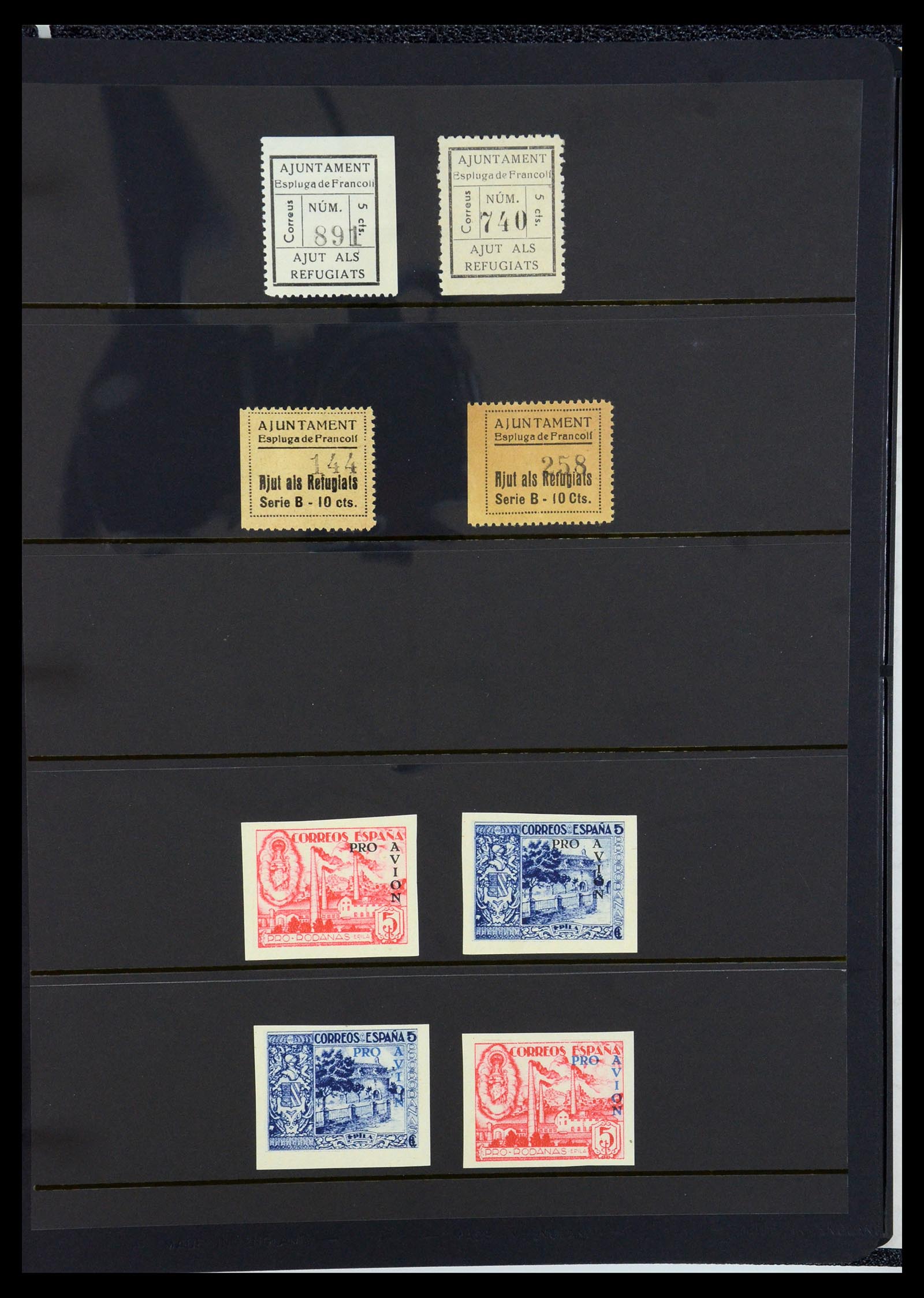36298 088 - Postzegelverzameling 36298 Spanje lokaal en burgeroorlog 1931-1938.