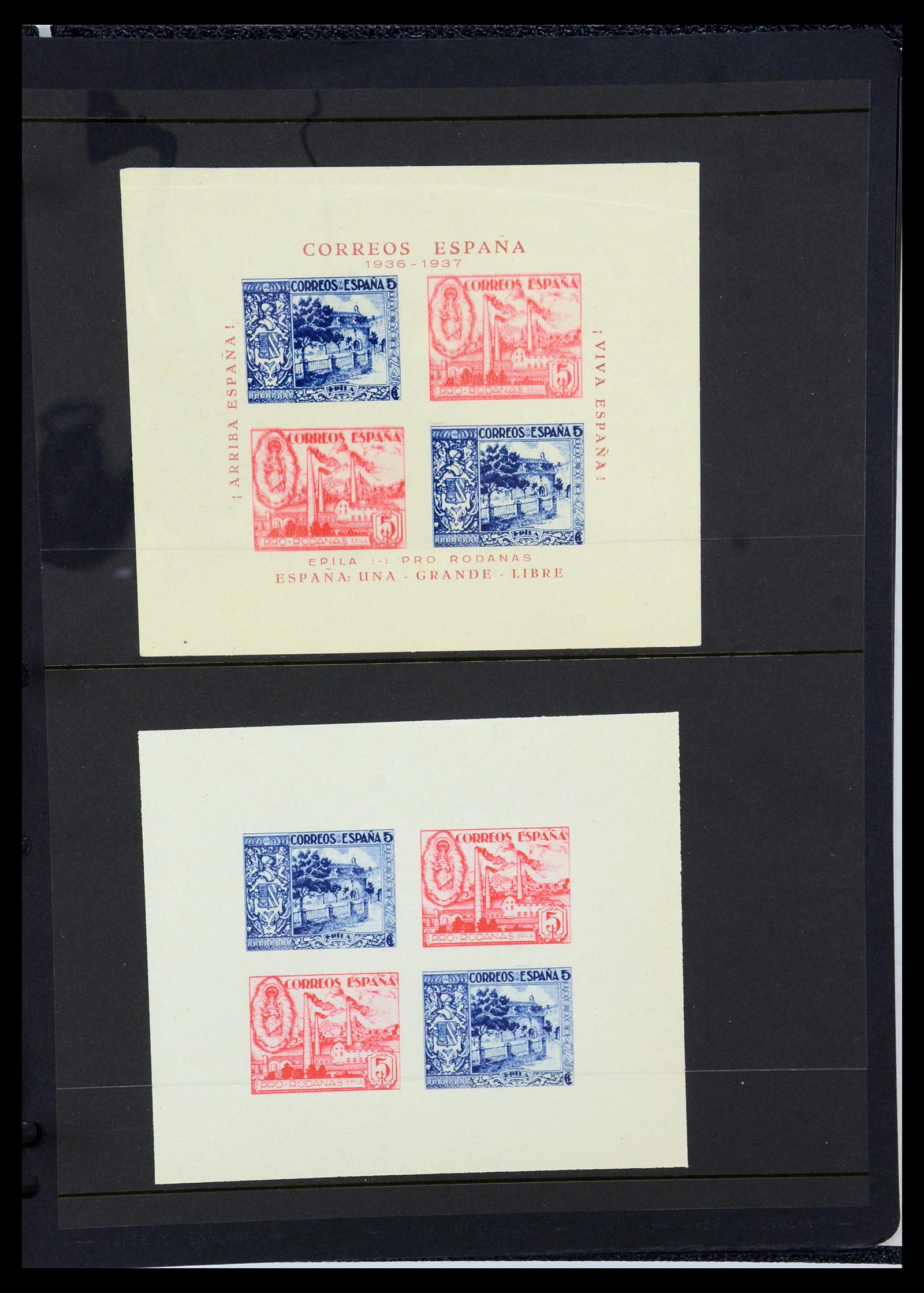 36298 089 - Postzegelverzameling 36298 Spanje lokaal en burgeroorlog 1931-1938.