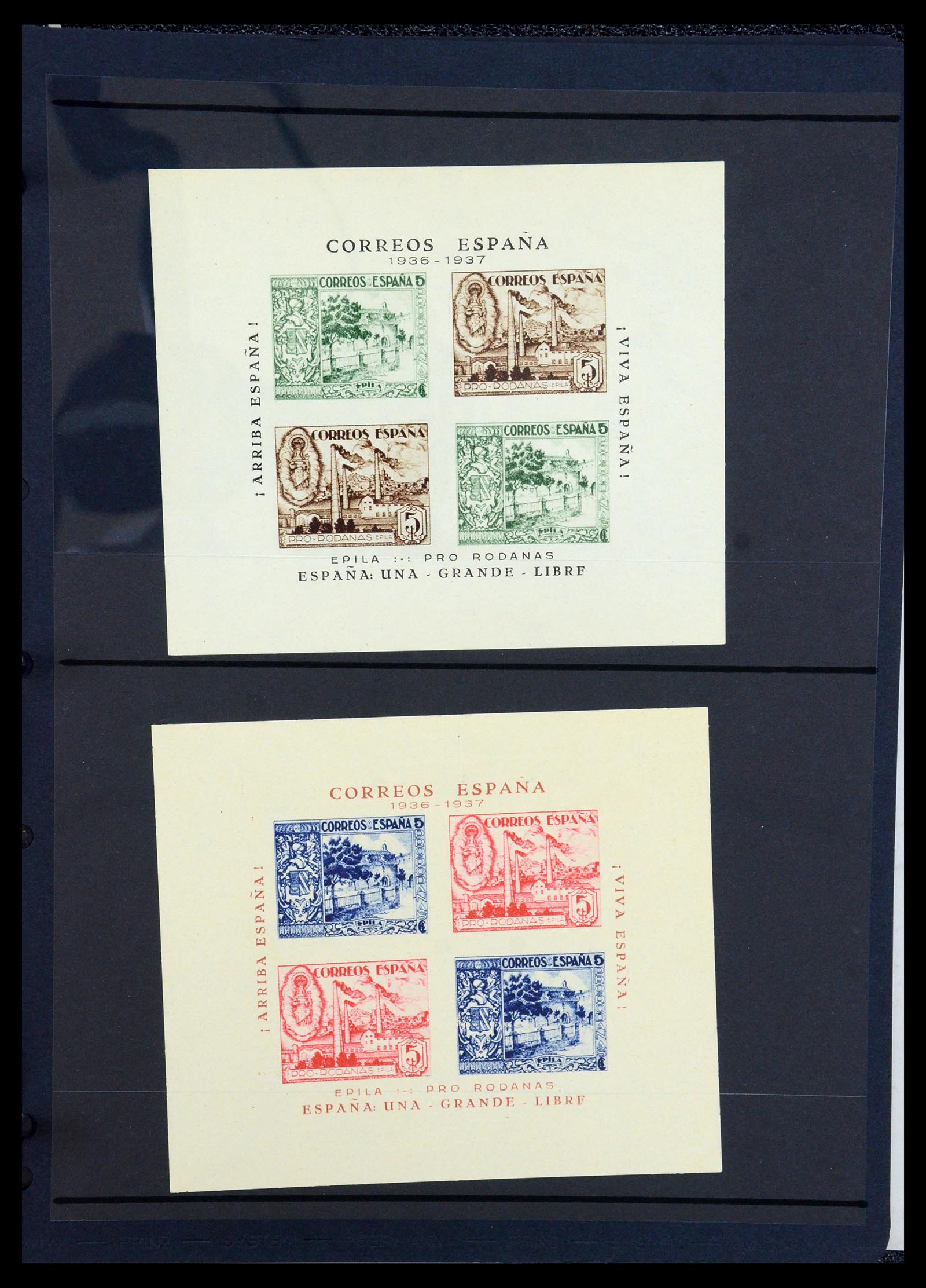 36298 090 - Postzegelverzameling 36298 Spanje lokaal en burgeroorlog 1931-1938.