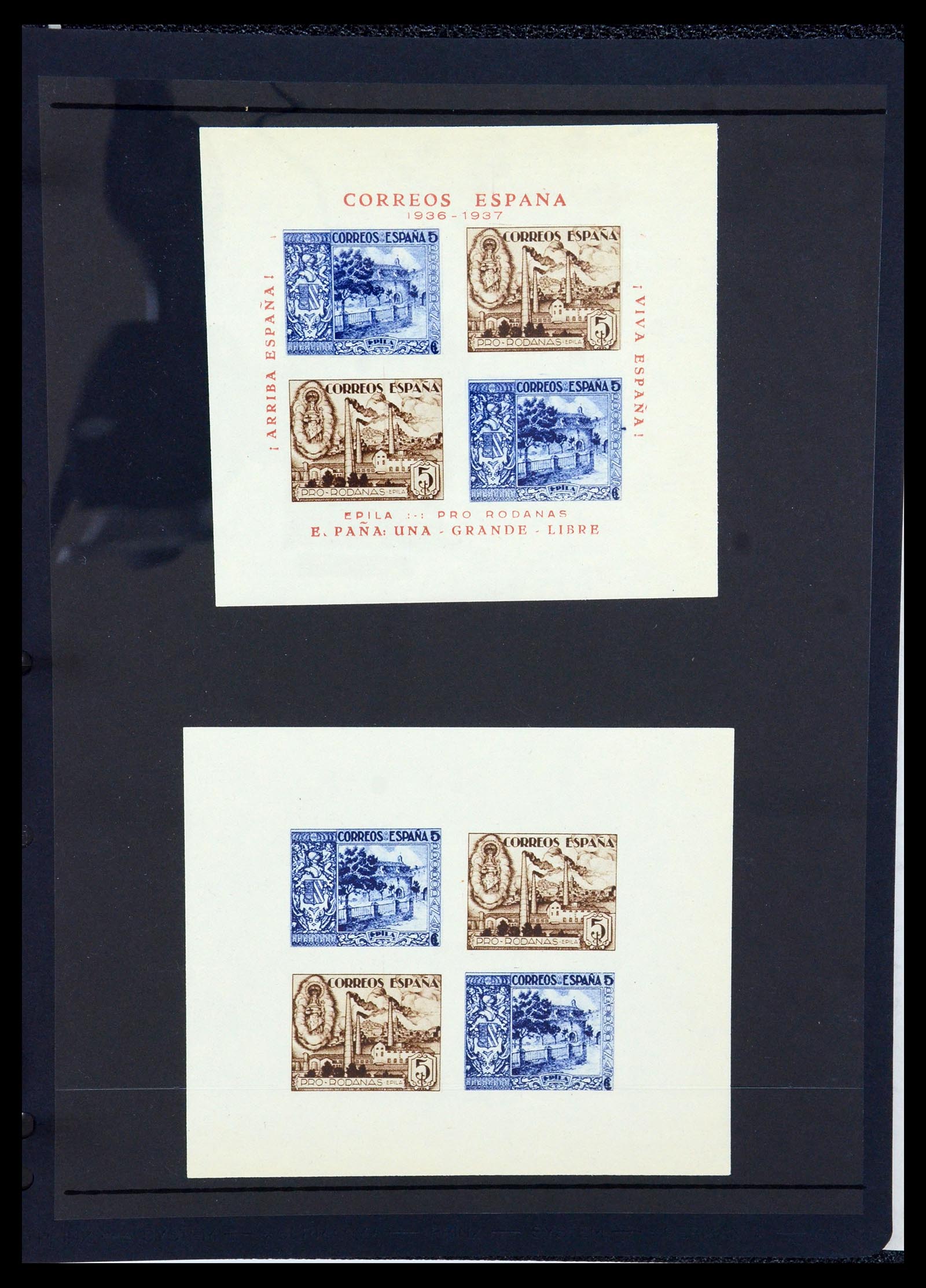 36298 091 - Postzegelverzameling 36298 Spanje lokaal en burgeroorlog 1931-1938.