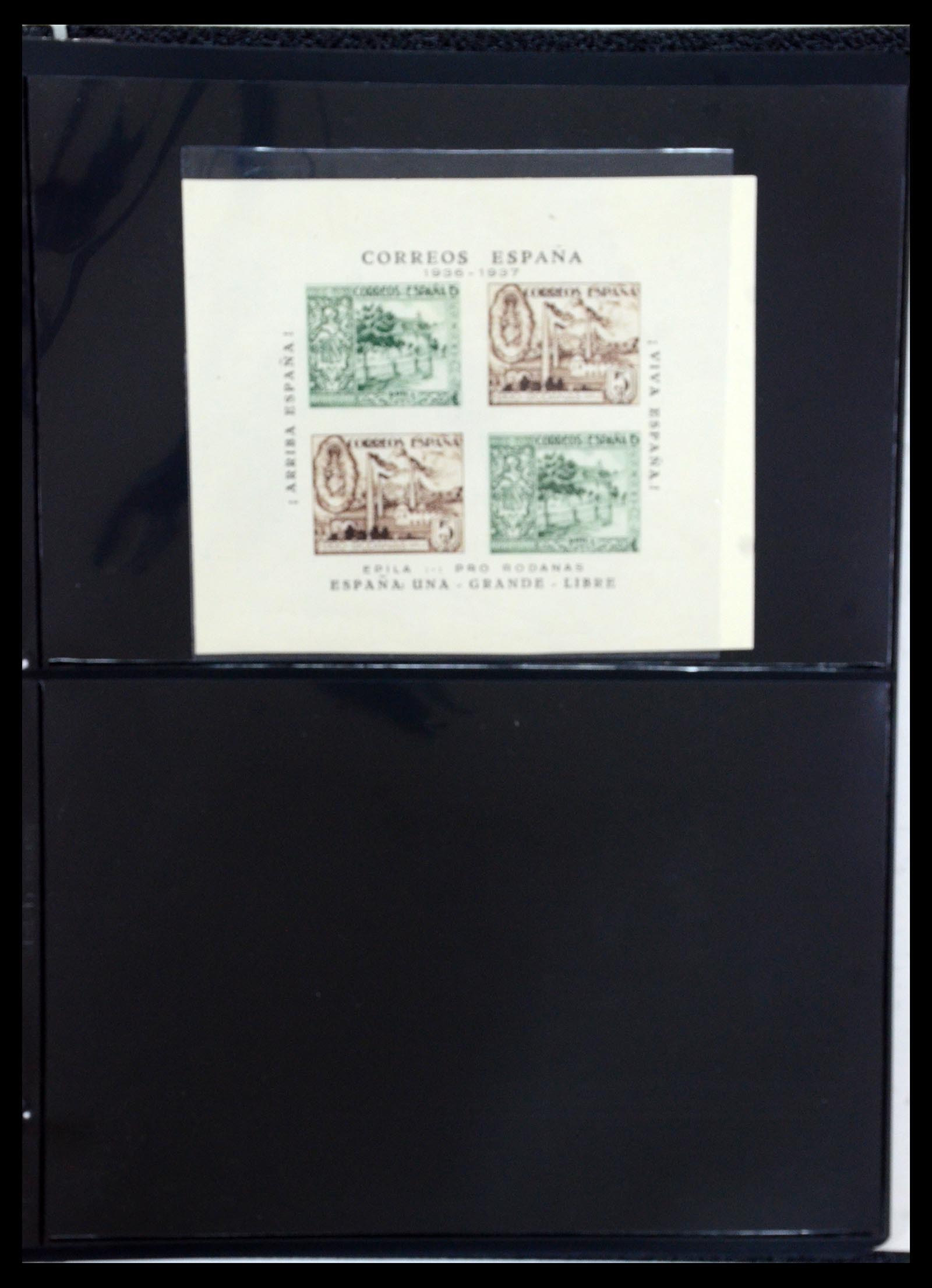 36298 092 - Postzegelverzameling 36298 Spanje lokaal en burgeroorlog 1931-1938.