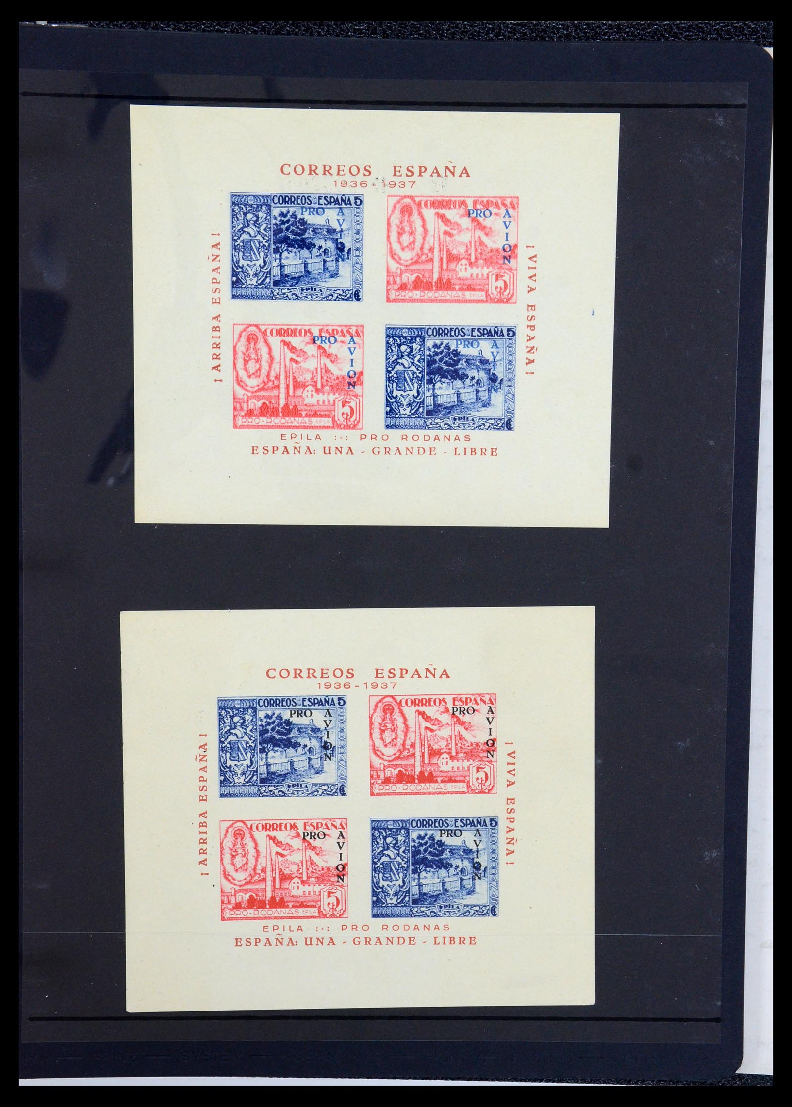 36298 094 - Postzegelverzameling 36298 Spanje lokaal en burgeroorlog 1931-1938.