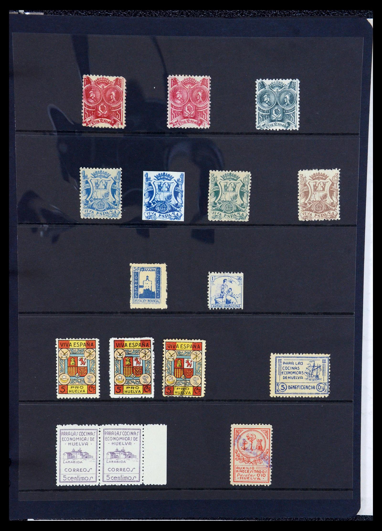 36298 099 - Postzegelverzameling 36298 Spanje lokaal en burgeroorlog 1931-1938.