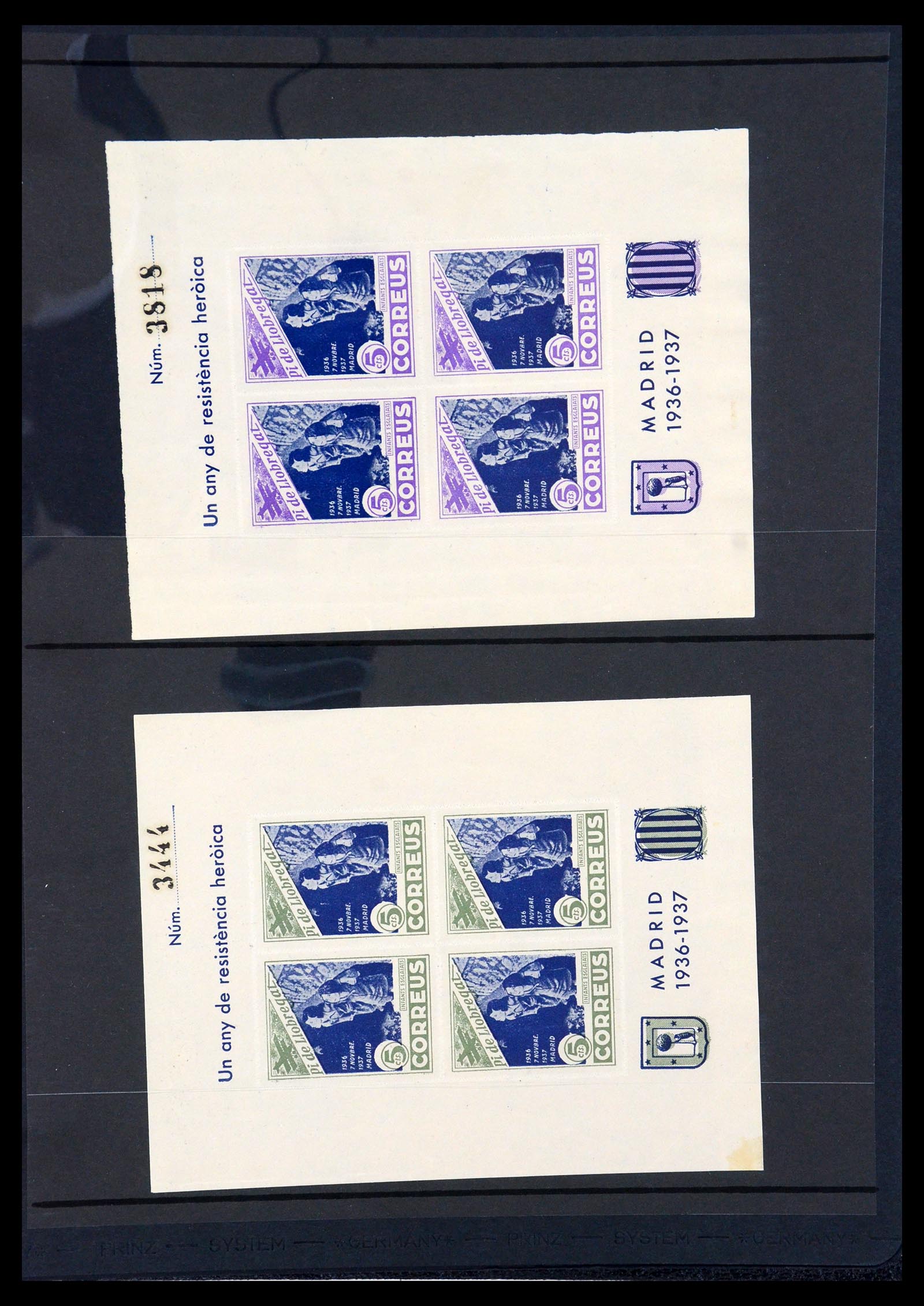36298 141 - Postzegelverzameling 36298 Spanje lokaal en burgeroorlog 1931-1938.
