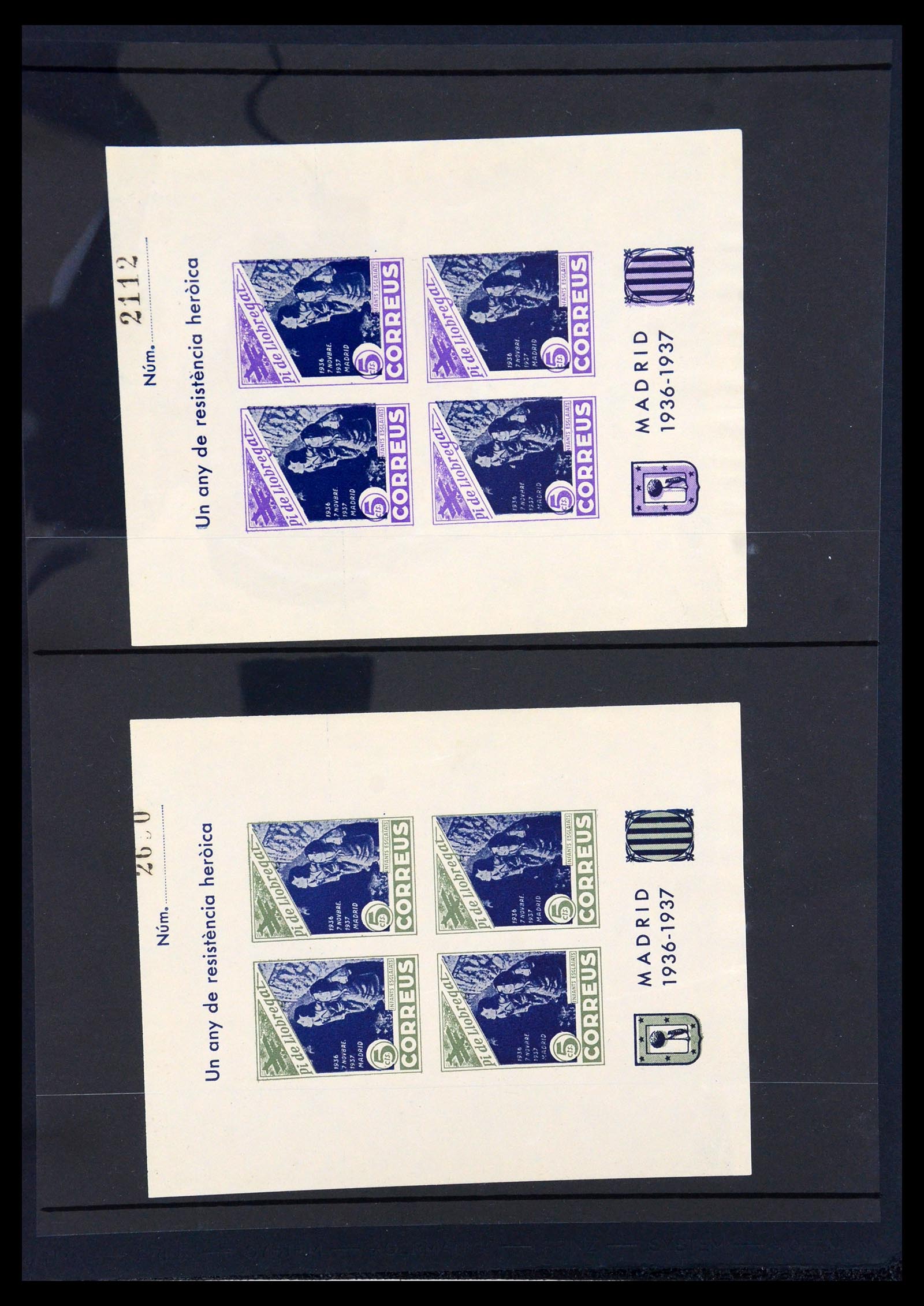 36298 142 - Postzegelverzameling 36298 Spanje lokaal en burgeroorlog 1931-1938.