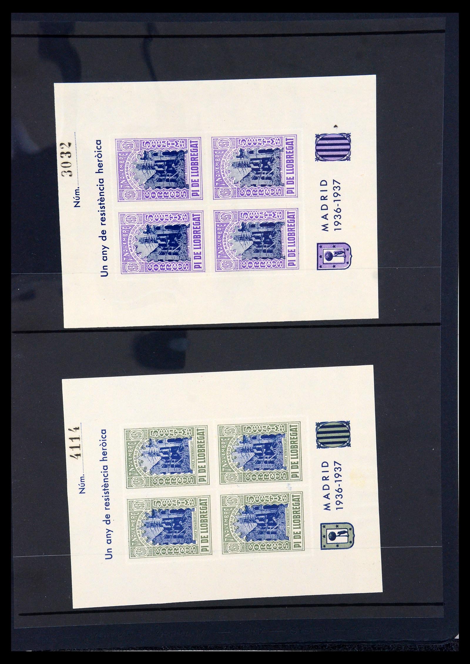36298 143 - Stamp collection 36298 Spain local and civil war 1931-1938.