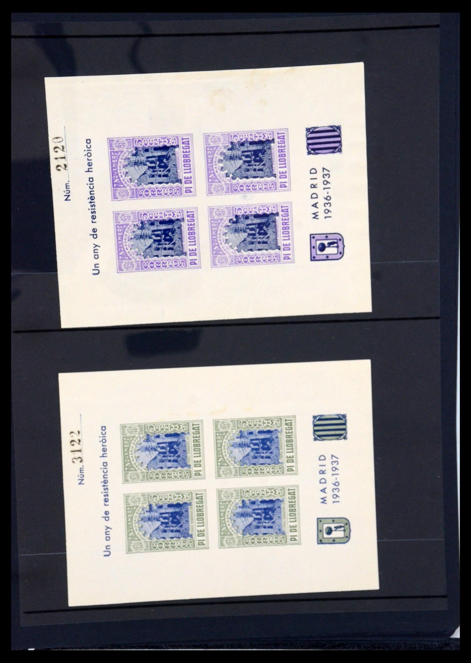 36298 144 - Postzegelverzameling 36298 Spanje lokaal en burgeroorlog 1931-1938.