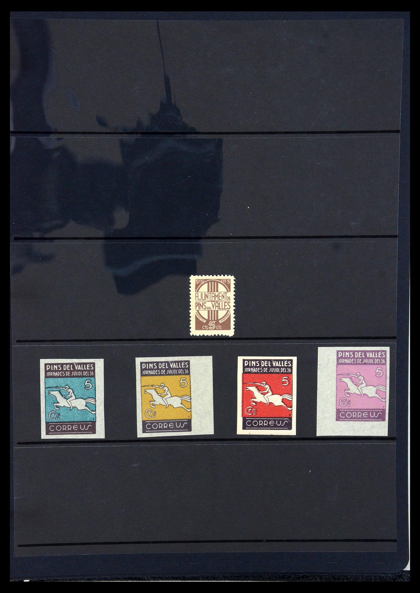 36298 145 - Postzegelverzameling 36298 Spanje lokaal en burgeroorlog 1931-1938.