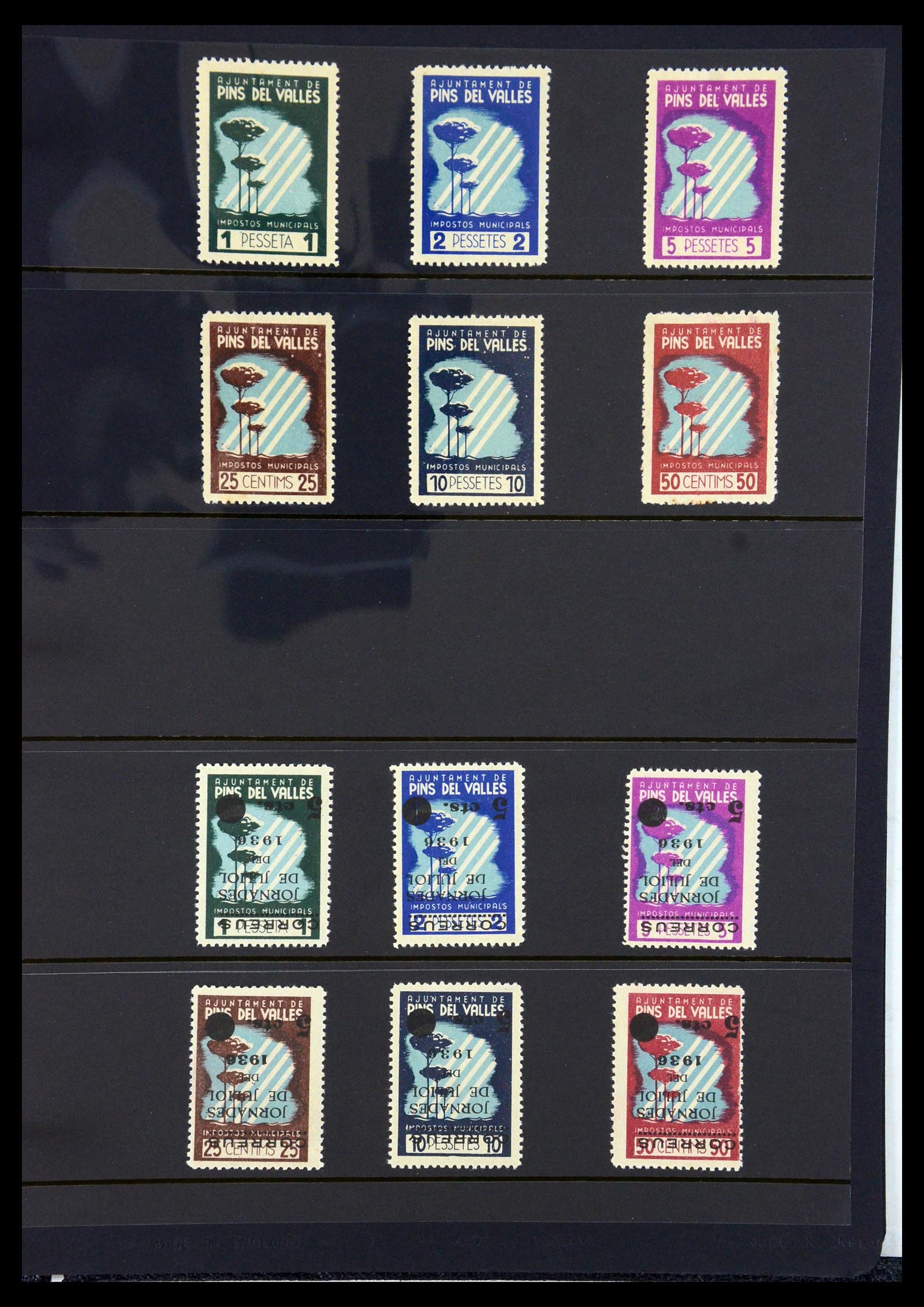 36298 147 - Postzegelverzameling 36298 Spanje lokaal en burgeroorlog 1931-1938.