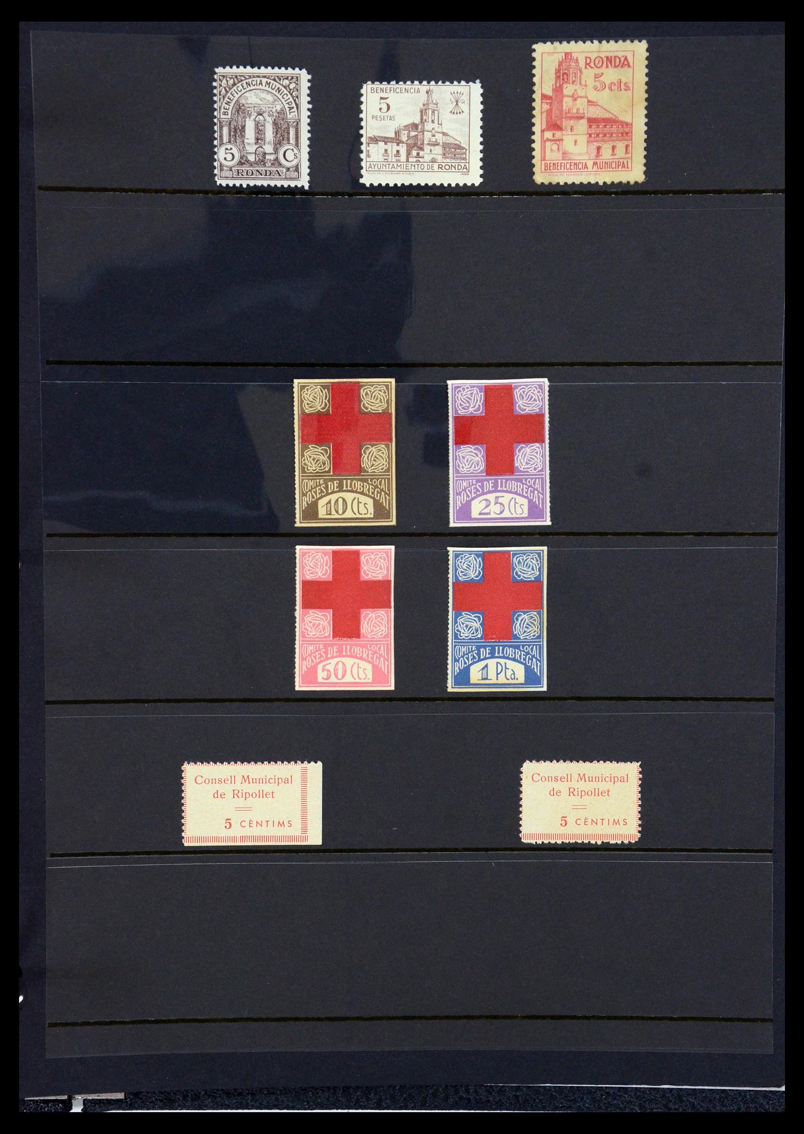 36298 152 - Postzegelverzameling 36298 Spanje lokaal en burgeroorlog 1931-1938.