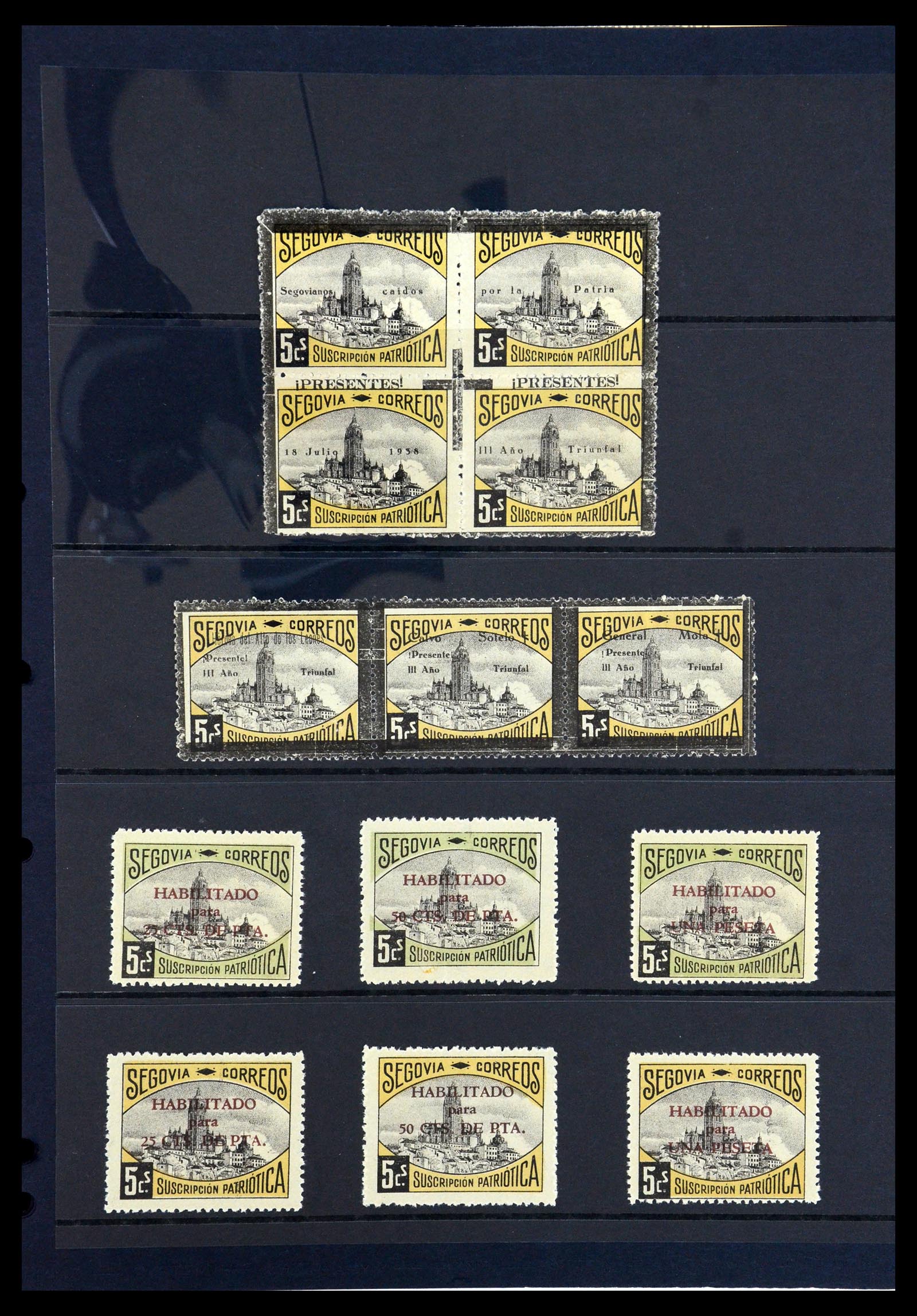 36298 156 - Postzegelverzameling 36298 Spanje lokaal en burgeroorlog 1931-1938.
