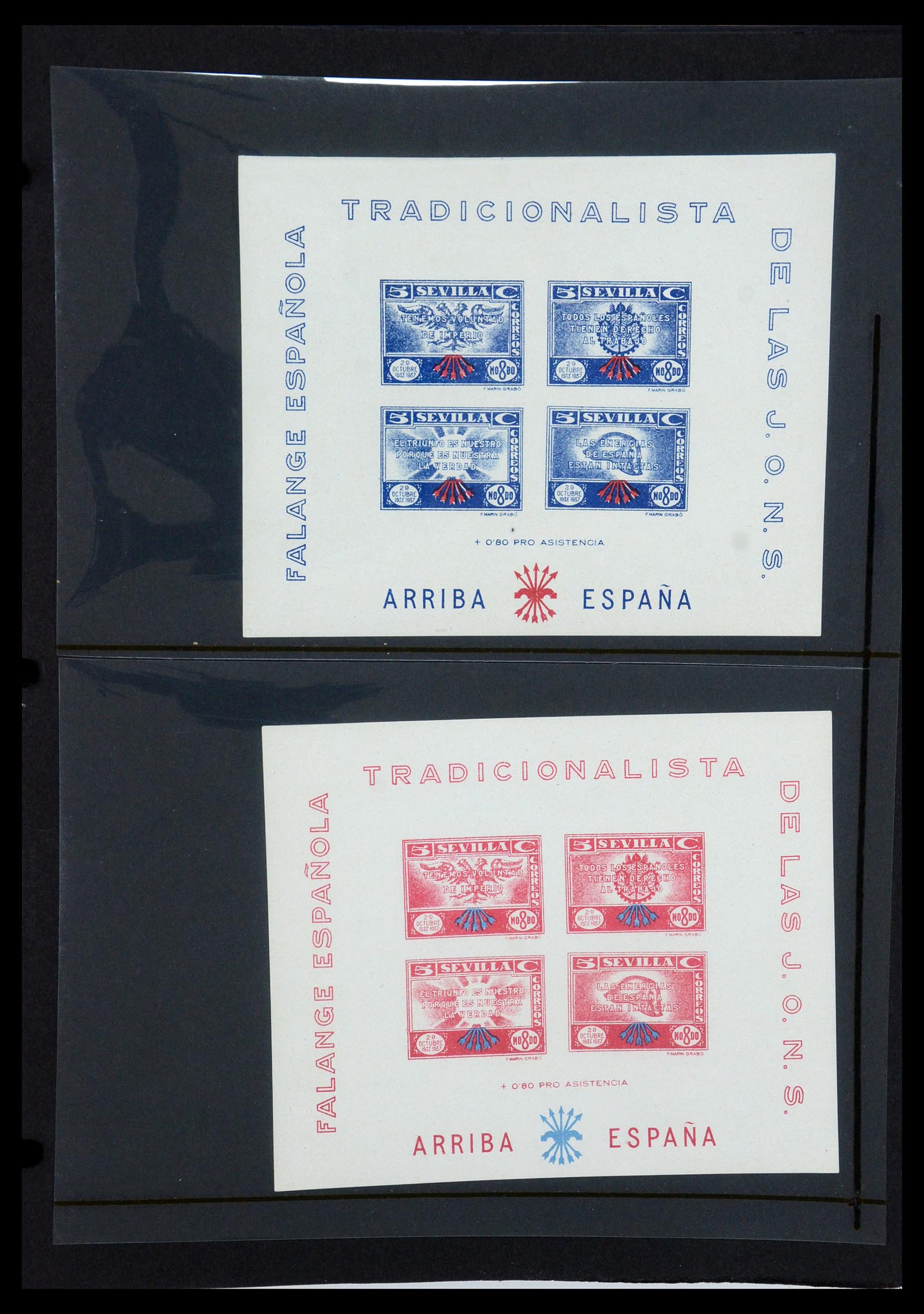 36298 166 - Stamp collection 36298 Spain local and civil war 1931-1938.