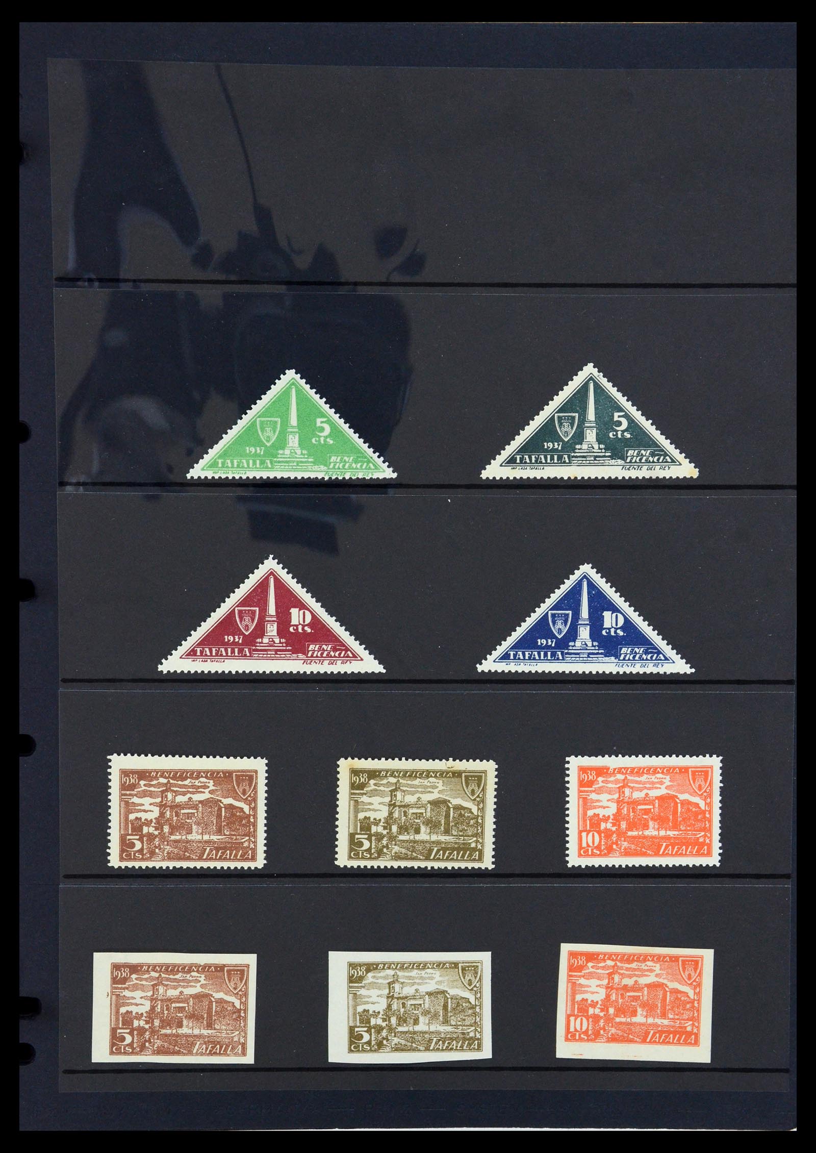 36298 168 - Postzegelverzameling 36298 Spanje lokaal en burgeroorlog 1931-1938.