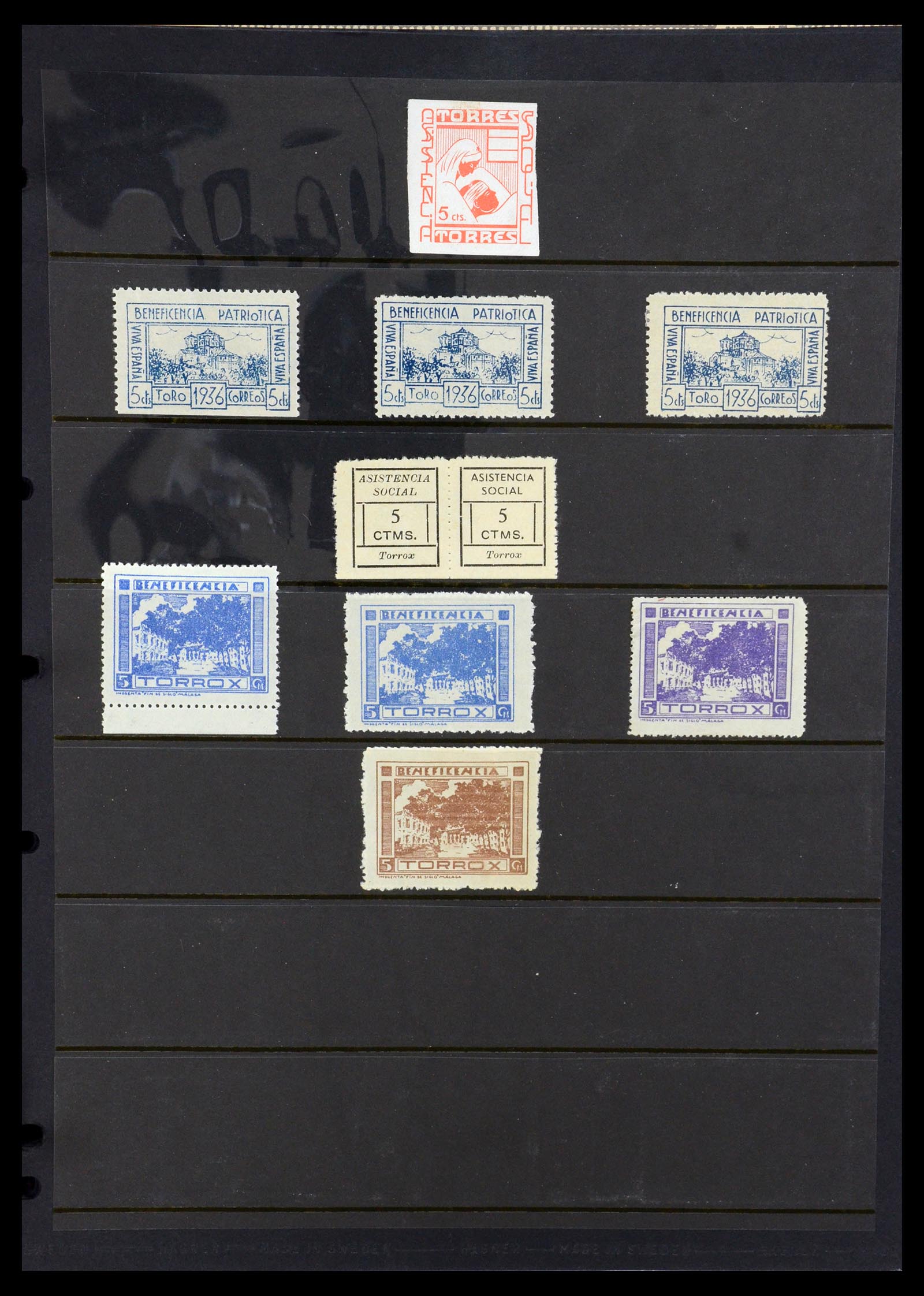 36298 172 - Stamp collection 36298 Spain local and civil war 1931-1938.