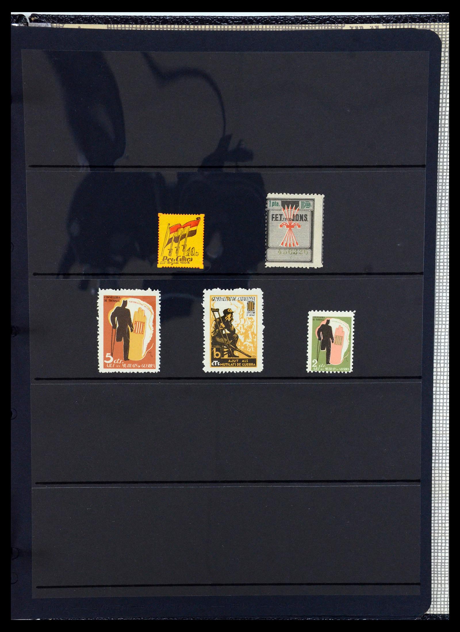 36298 184 - Postzegelverzameling 36298 Spanje lokaal en burgeroorlog 1931-1938.