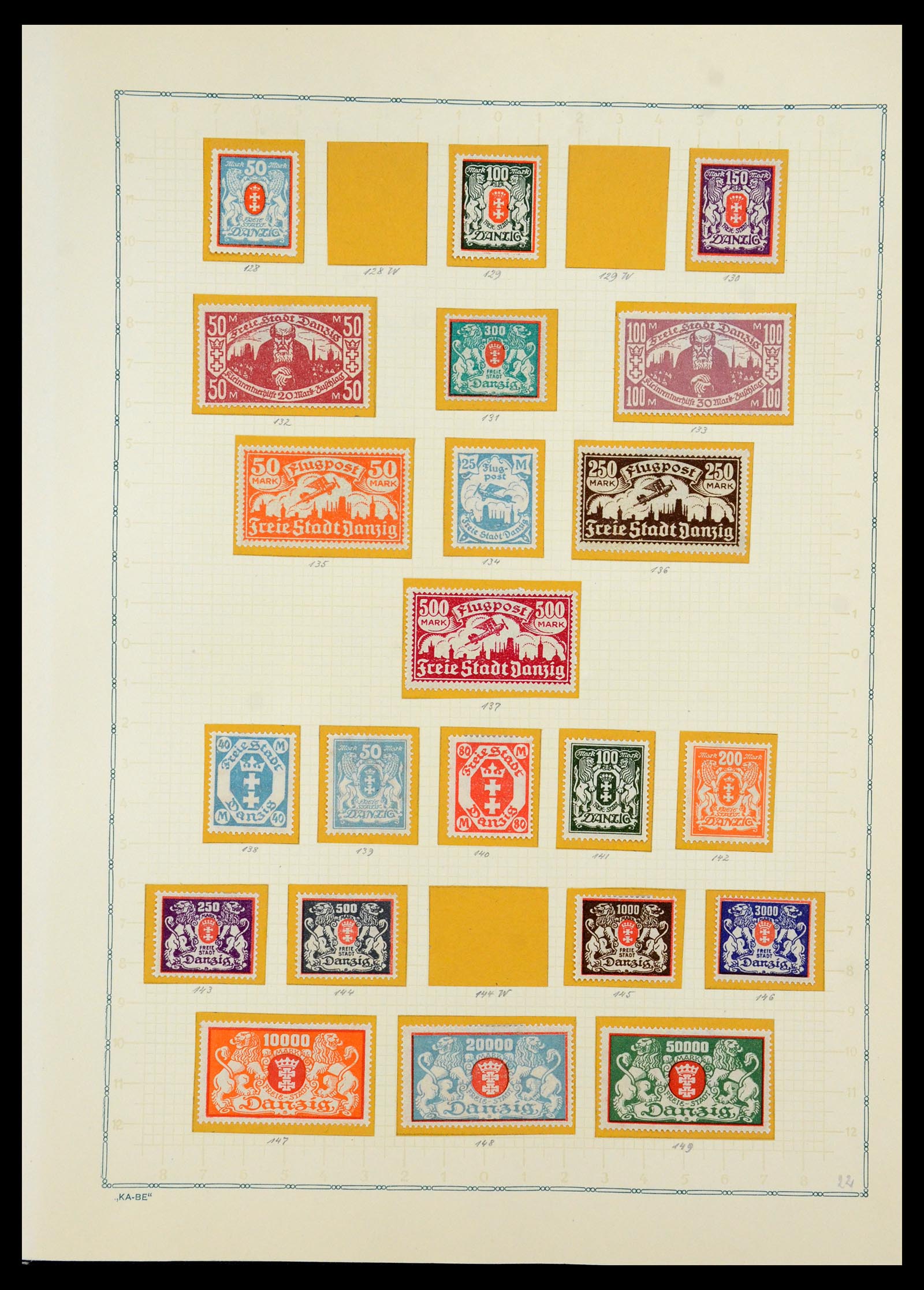 36299 012 - Postzegelverzameling 36299 Duitse gebieden 1920-1939.