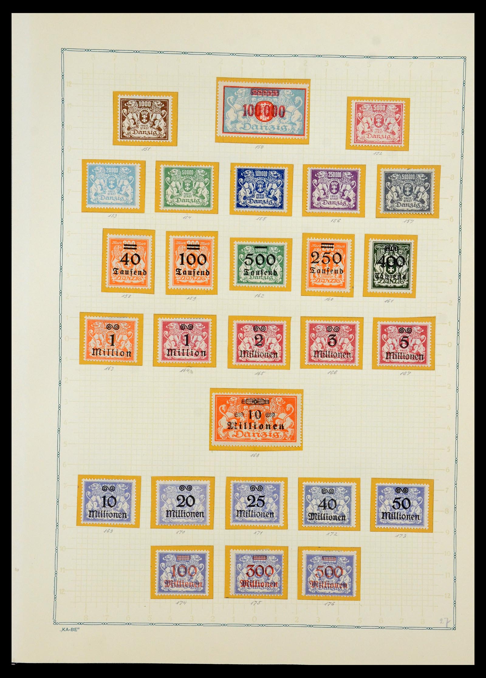 36299 013 - Postzegelverzameling 36299 Duitse gebieden 1920-1939.