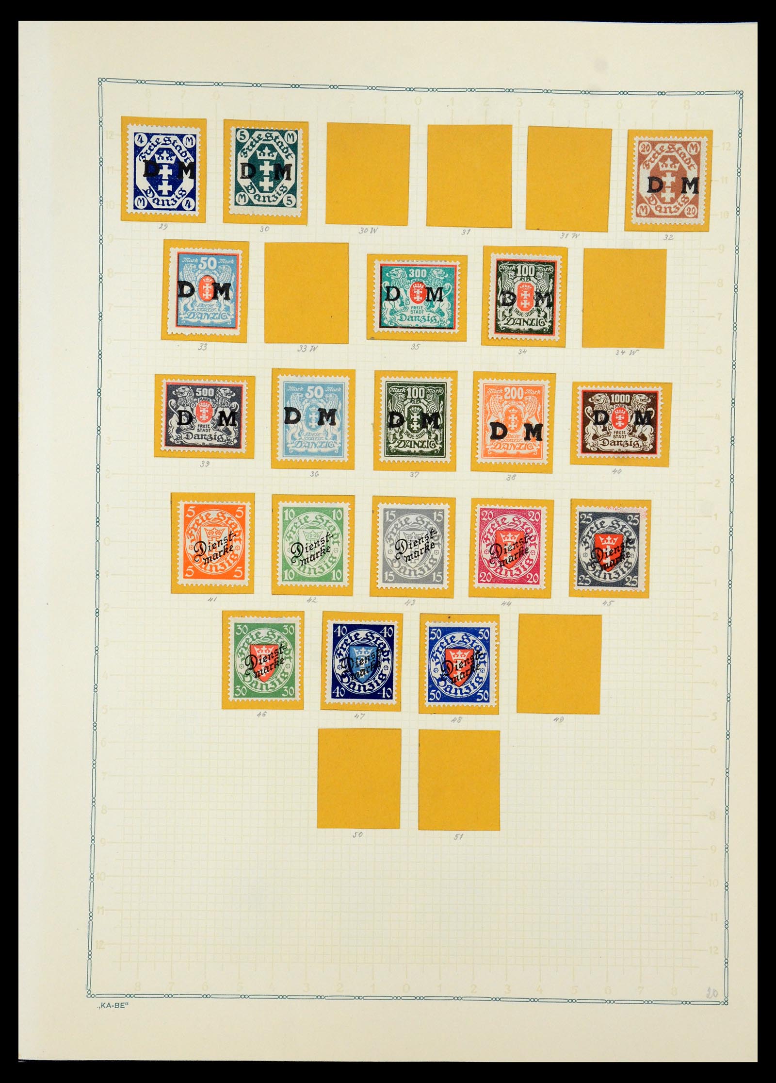 36299 017 - Postzegelverzameling 36299 Duitse gebieden 1920-1939.