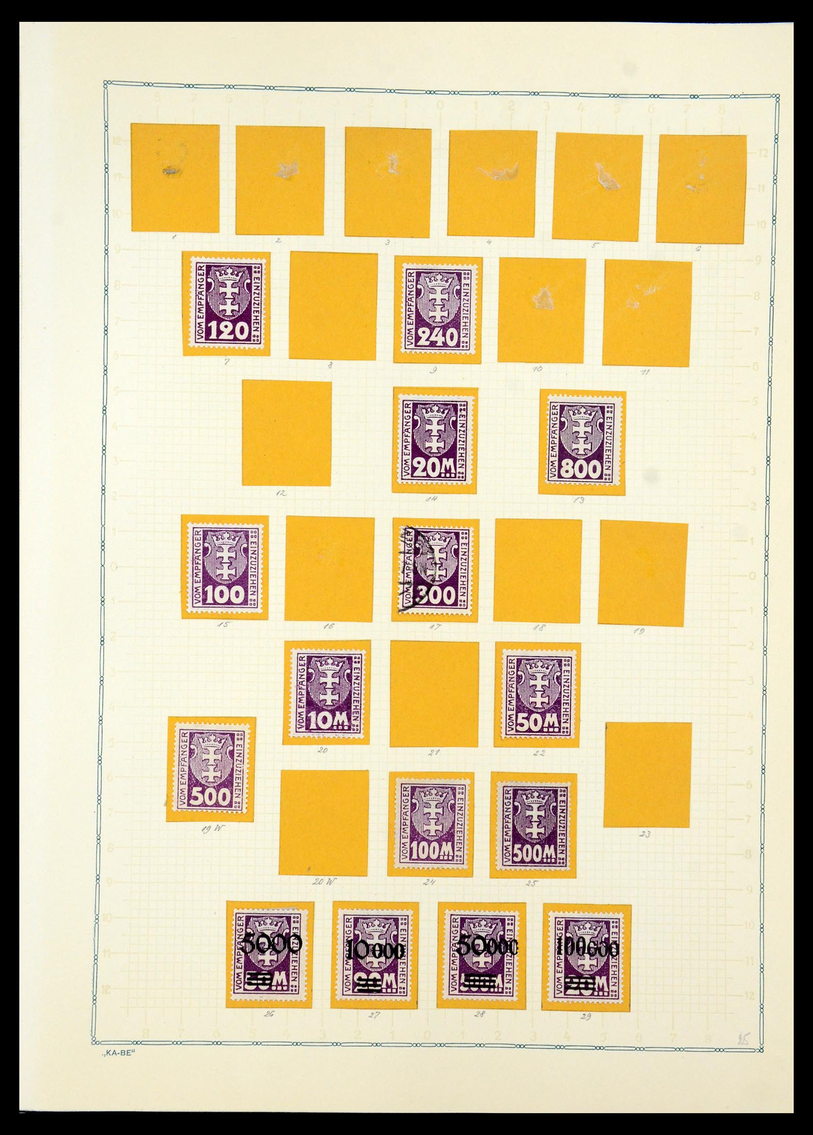 36299 018 - Postzegelverzameling 36299 Duitse gebieden 1920-1939.