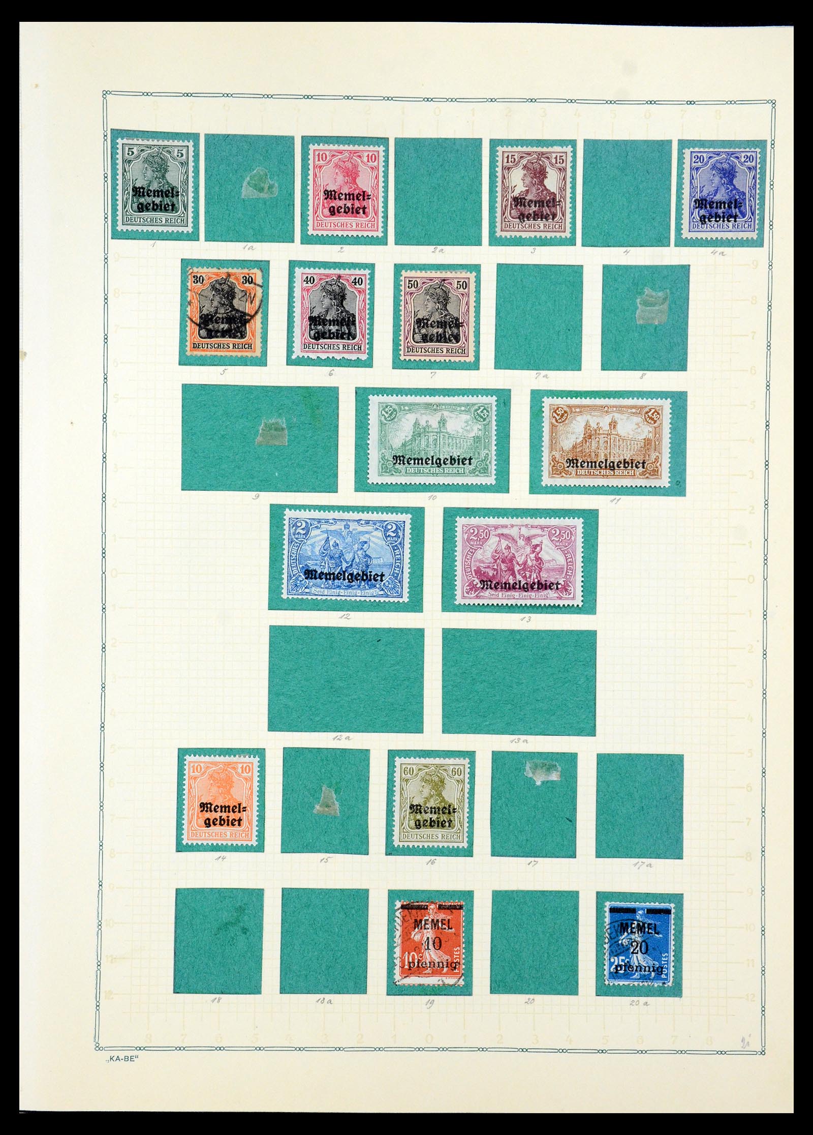 36299 020 - Postzegelverzameling 36299 Duitse gebieden 1920-1939.