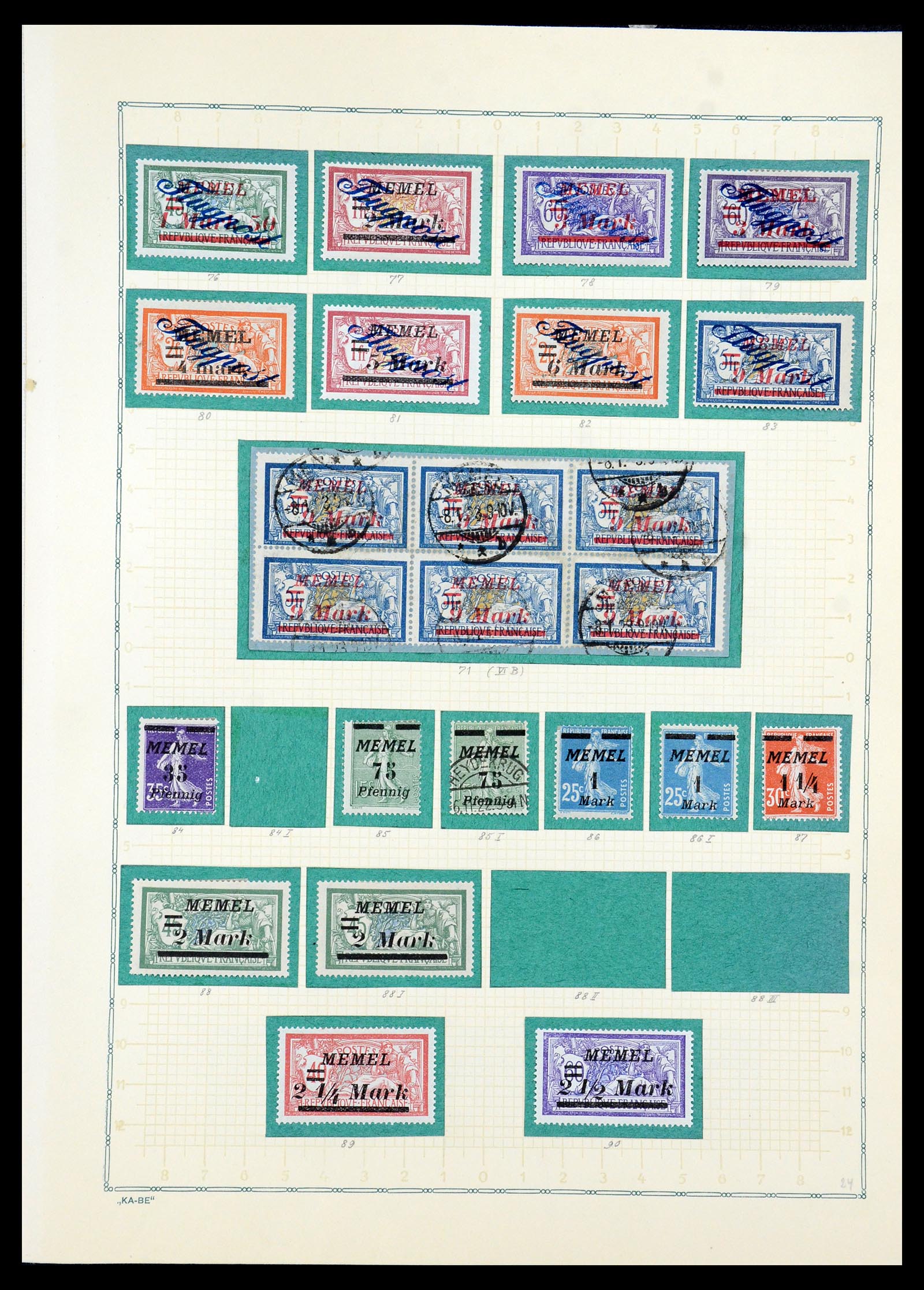 36299 024 - Postzegelverzameling 36299 Duitse gebieden 1920-1939.