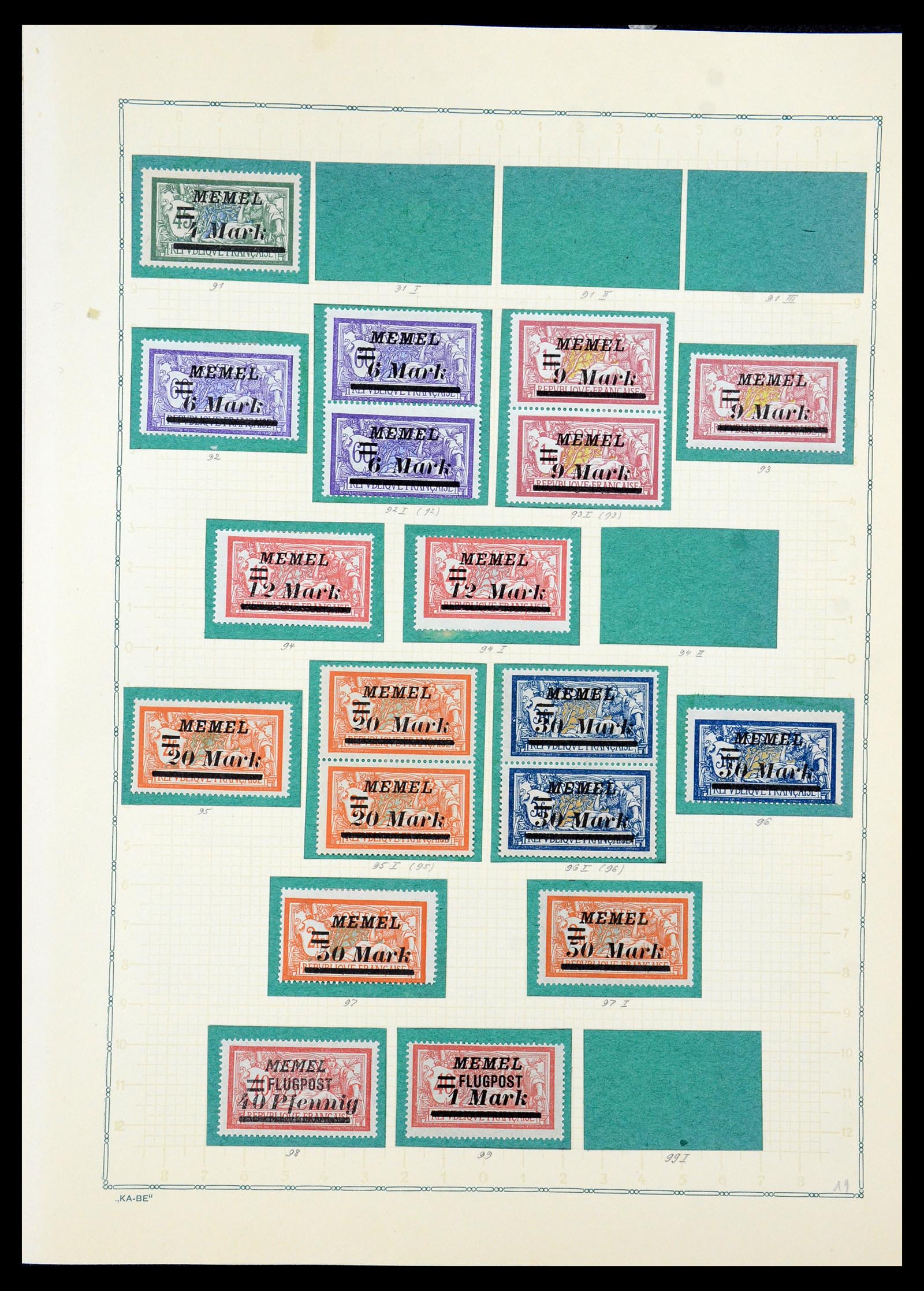 36299 025 - Postzegelverzameling 36299 Duitse gebieden 1920-1939.