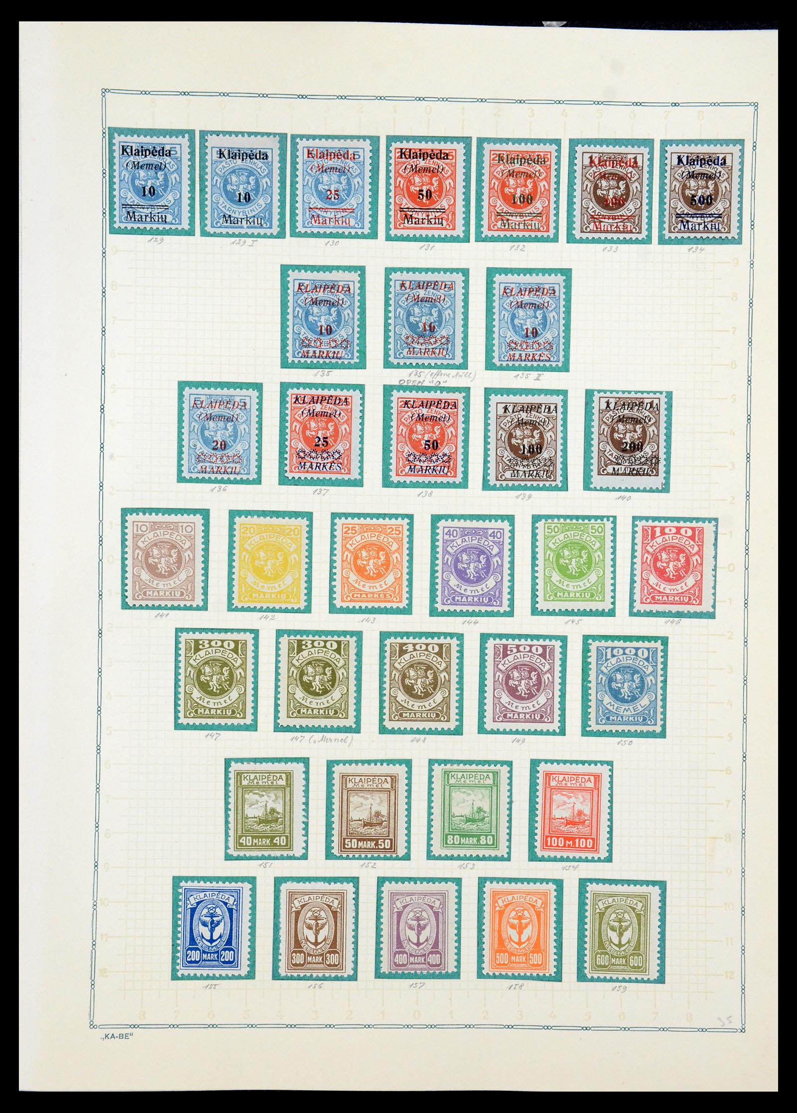 36299 028 - Postzegelverzameling 36299 Duitse gebieden 1920-1939.