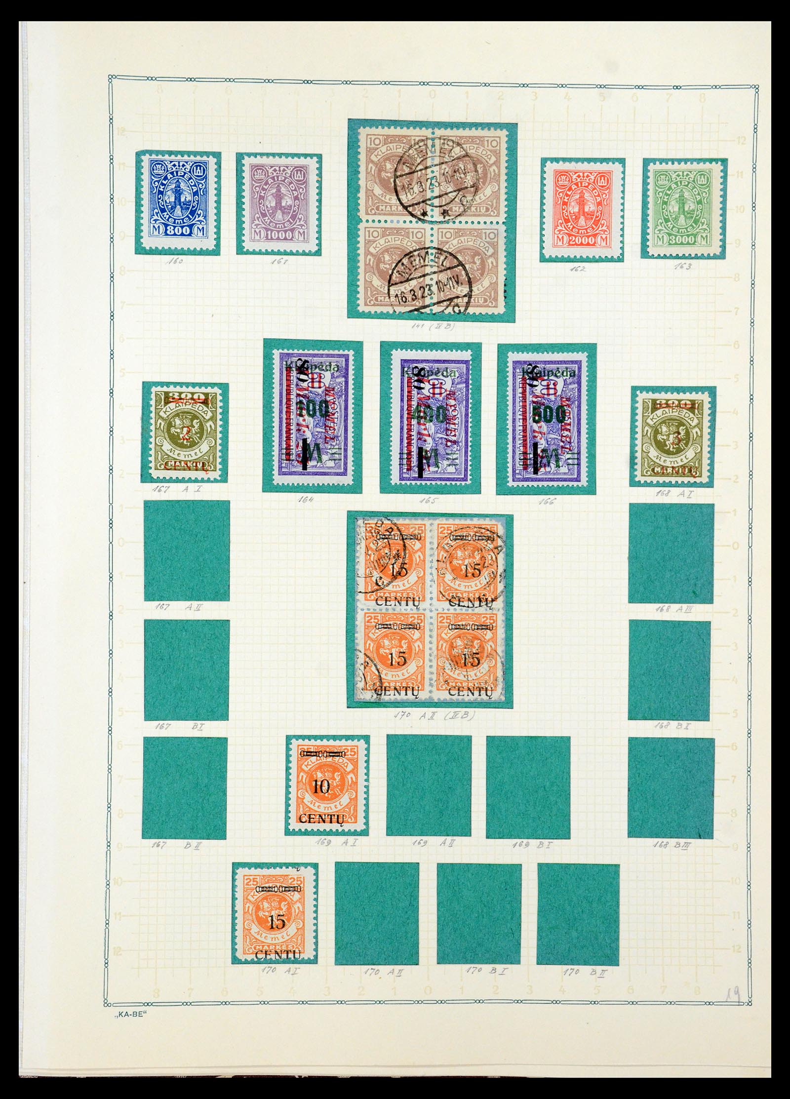 36299 029 - Postzegelverzameling 36299 Duitse gebieden 1920-1939.
