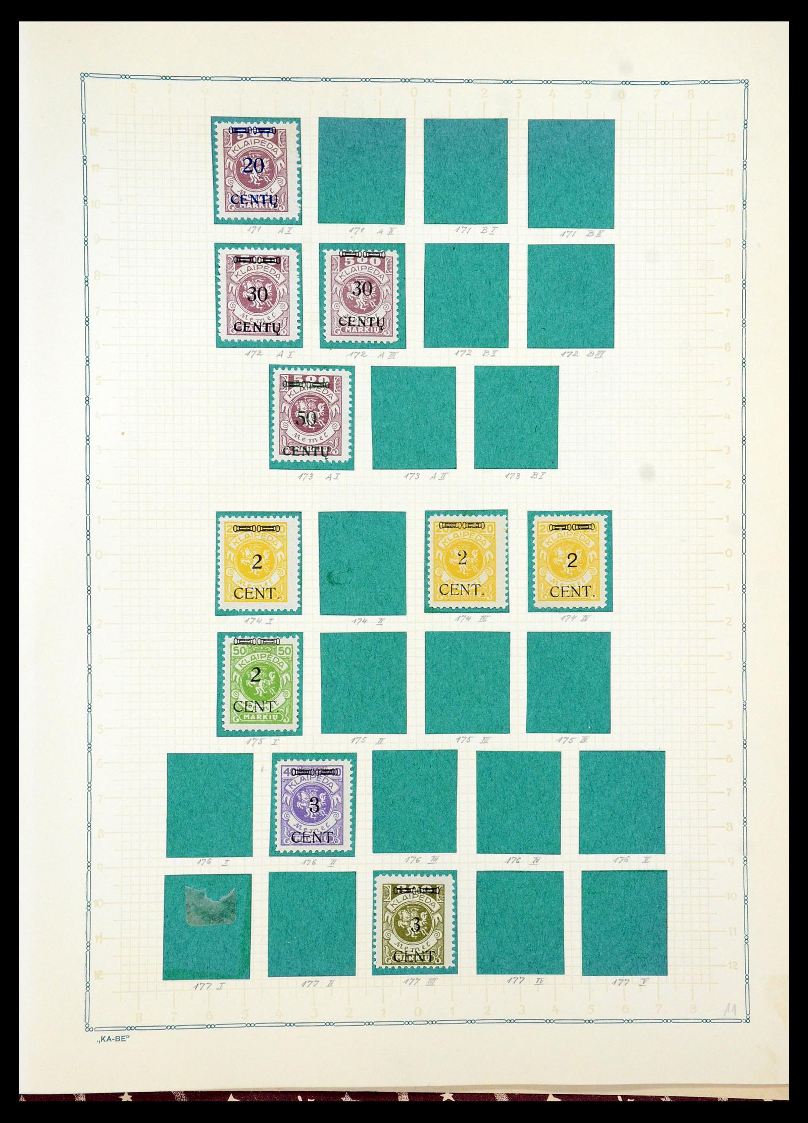 36299 030 - Postzegelverzameling 36299 Duitse gebieden 1920-1939.