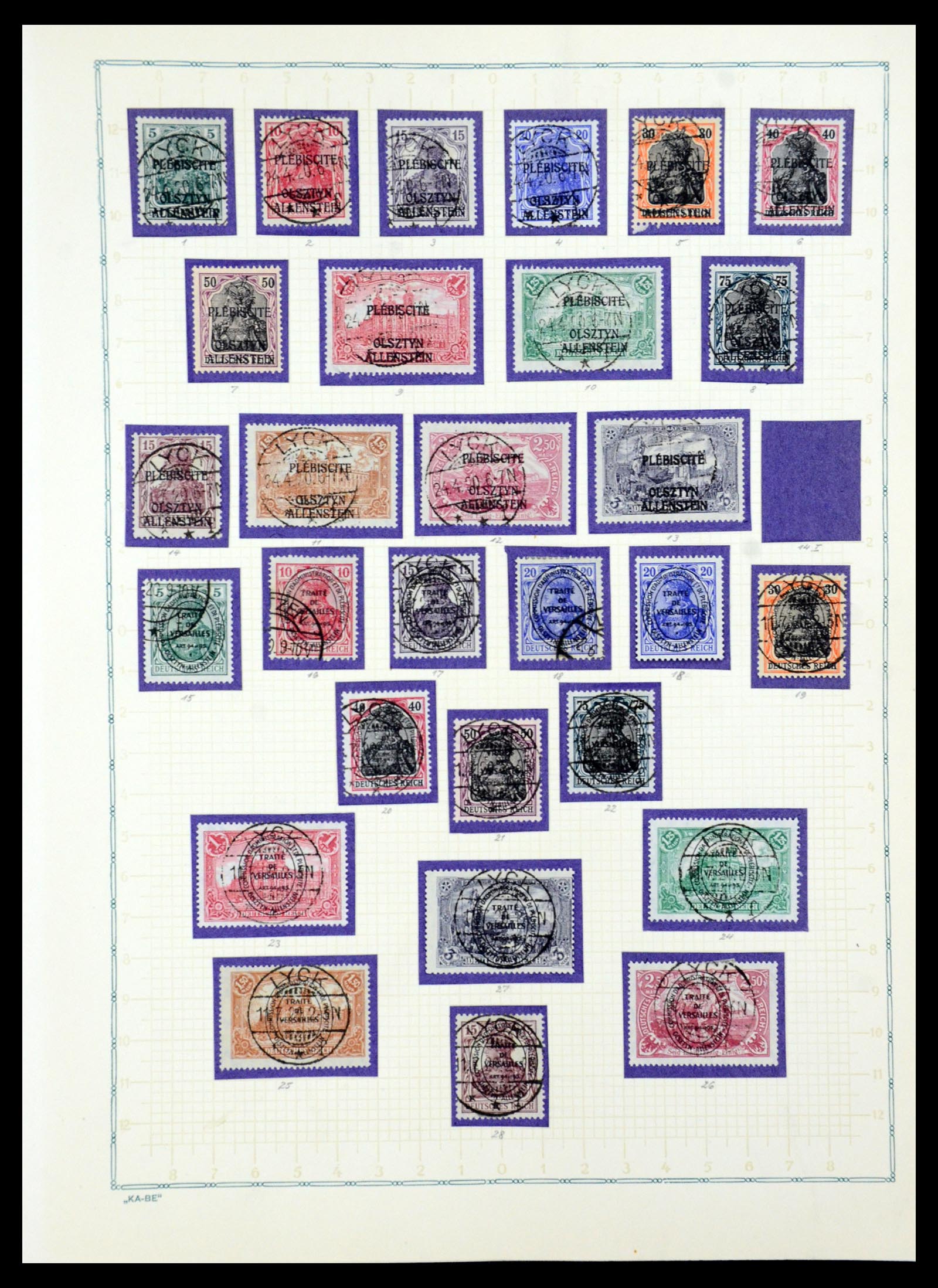 36299 049 - Postzegelverzameling 36299 Duitse gebieden 1920-1939.