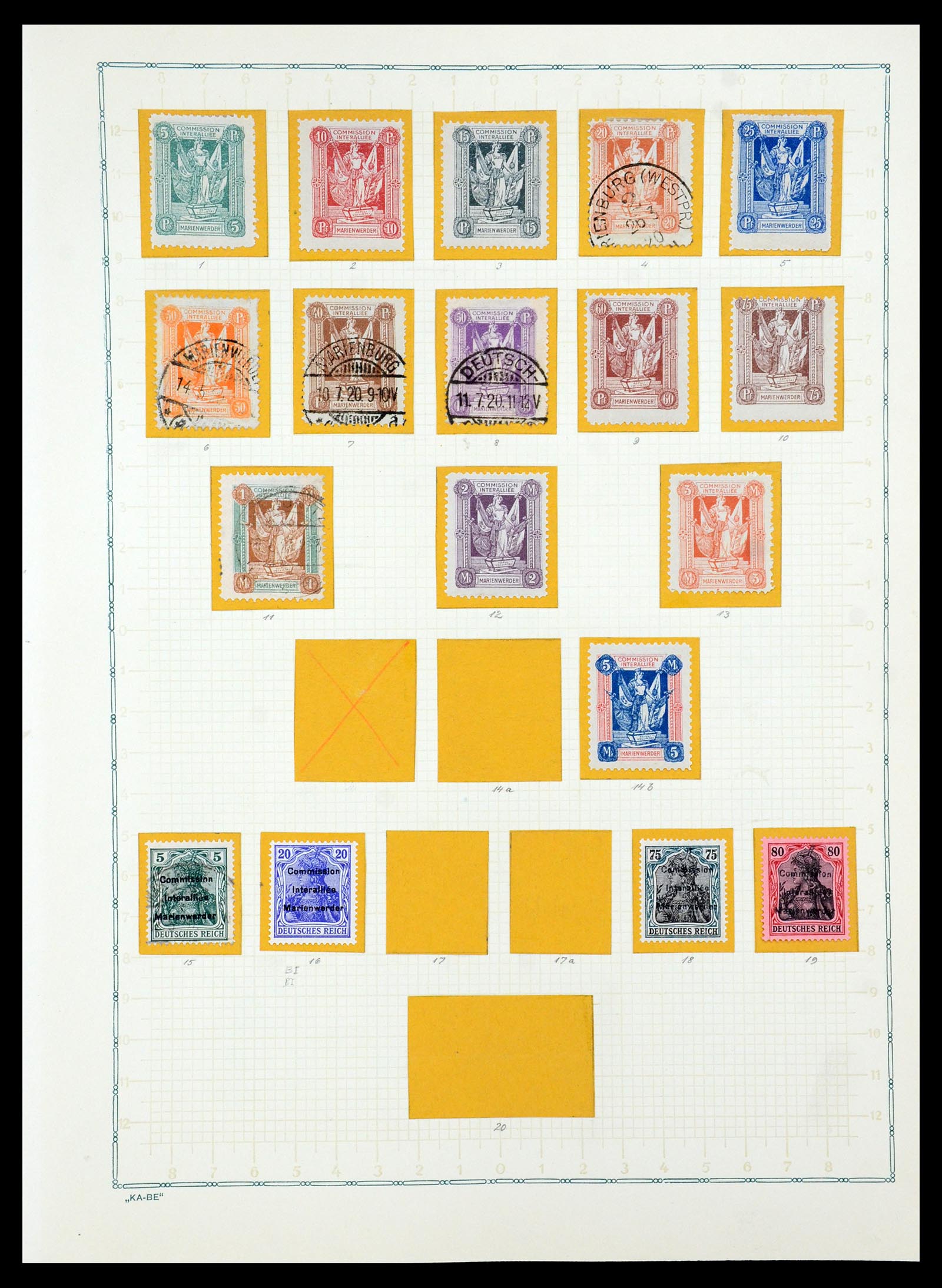 36299 050 - Postzegelverzameling 36299 Duitse gebieden 1920-1939.