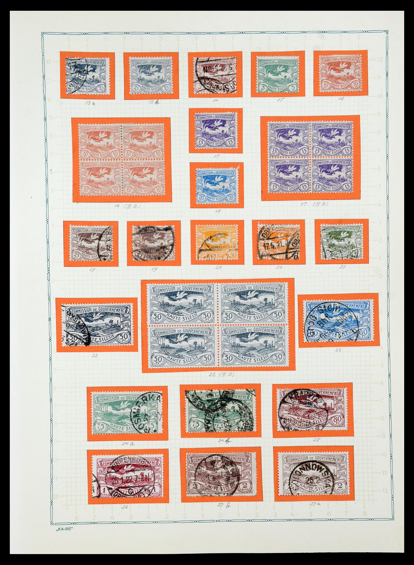 36299 053 - Postzegelverzameling 36299 Duitse gebieden 1920-1939.