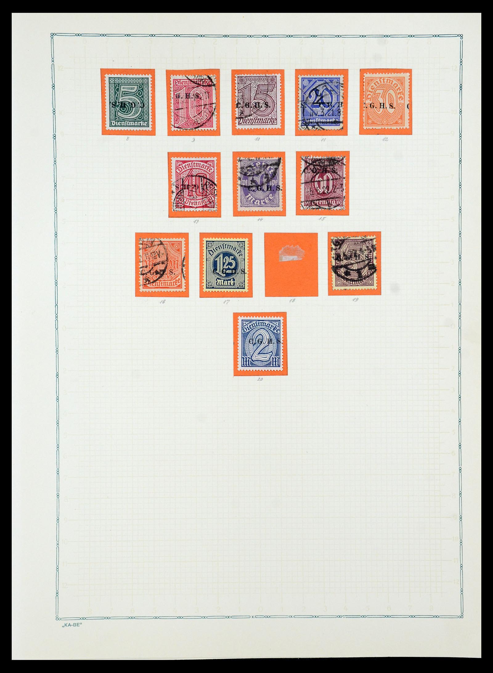 36299 056 - Postzegelverzameling 36299 Duitse gebieden 1920-1939.