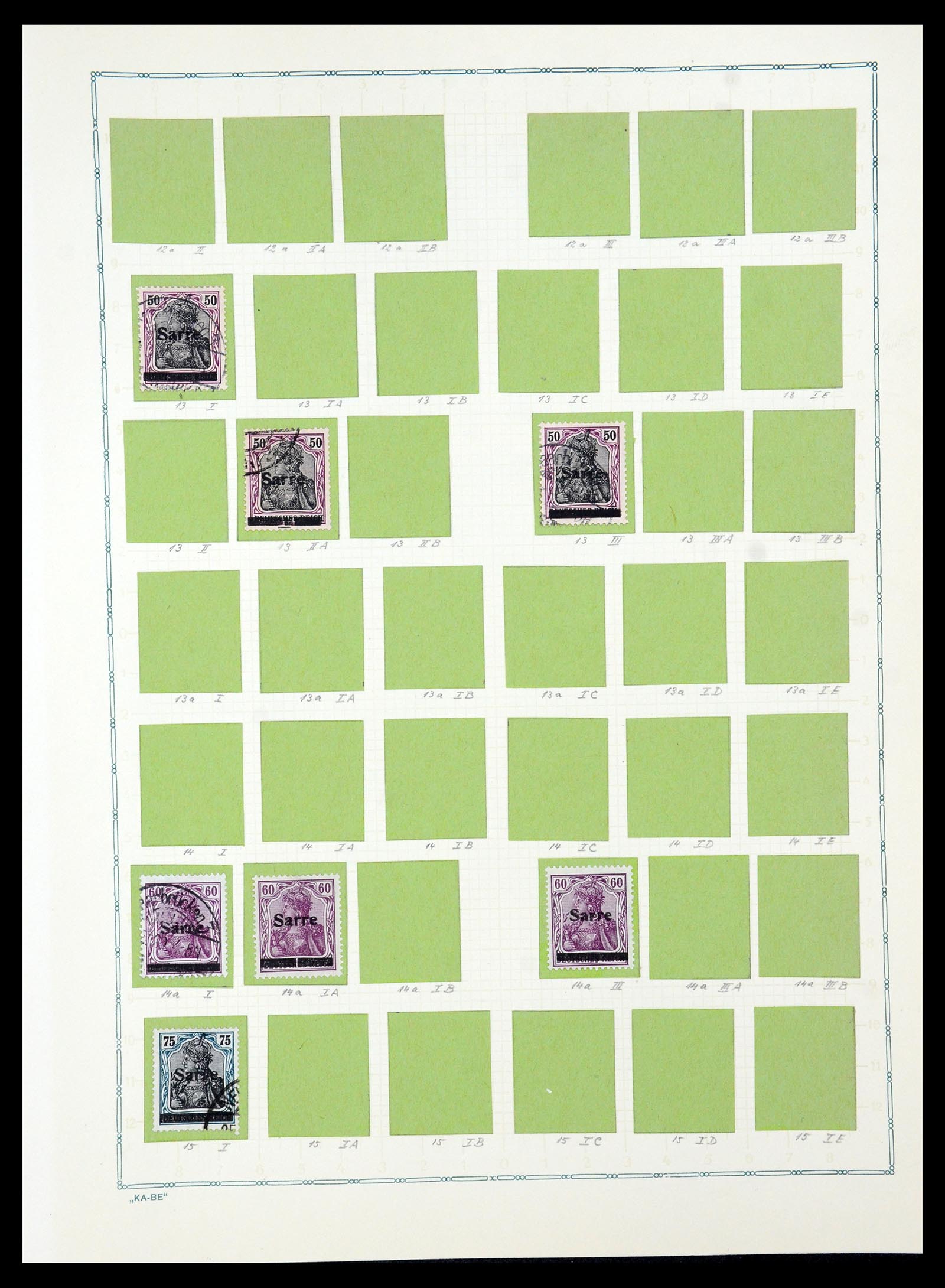 36299 063 - Postzegelverzameling 36299 Duitse gebieden 1920-1939.