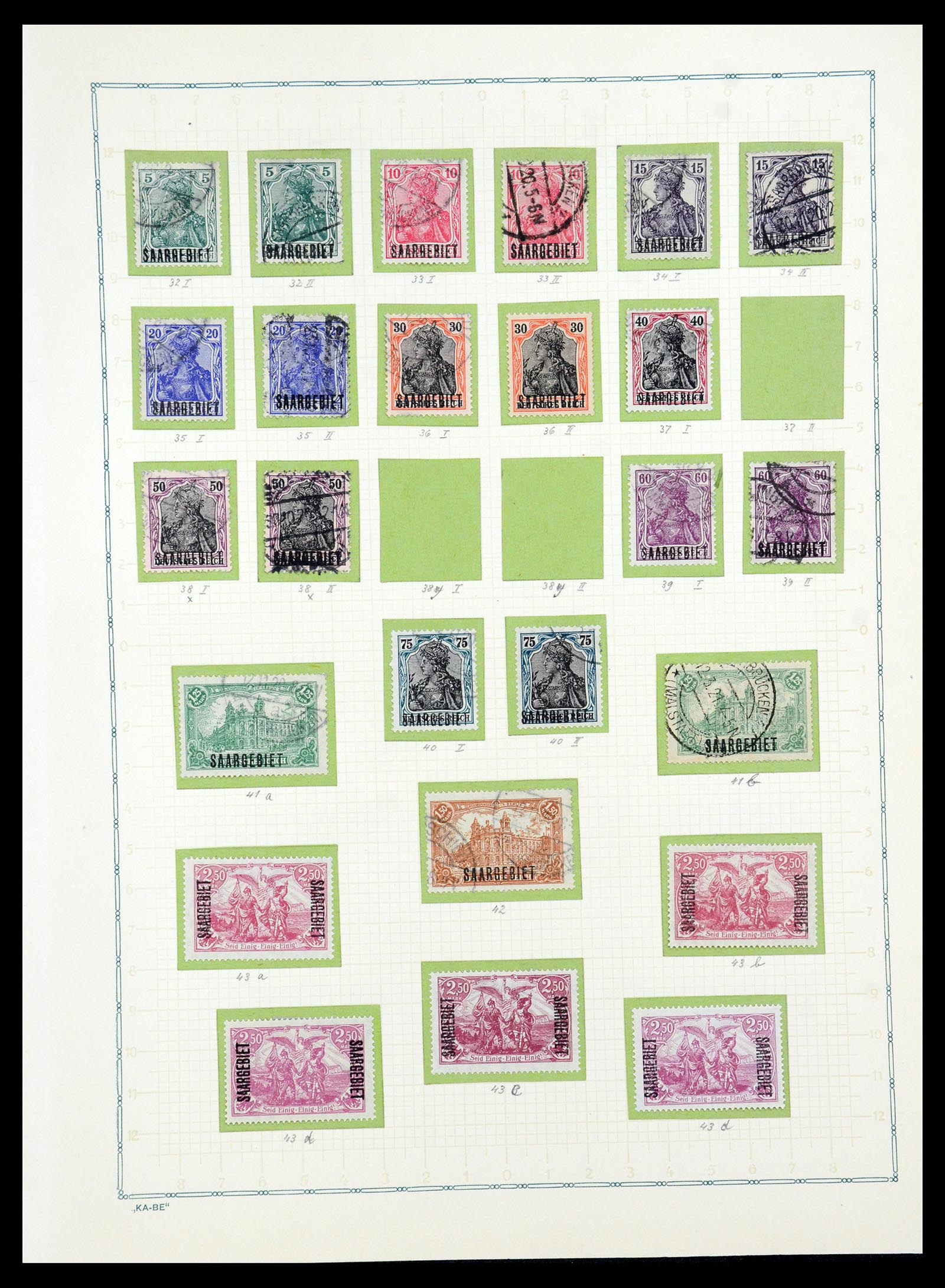 36299 066 - Postzegelverzameling 36299 Duitse gebieden 1920-1939.